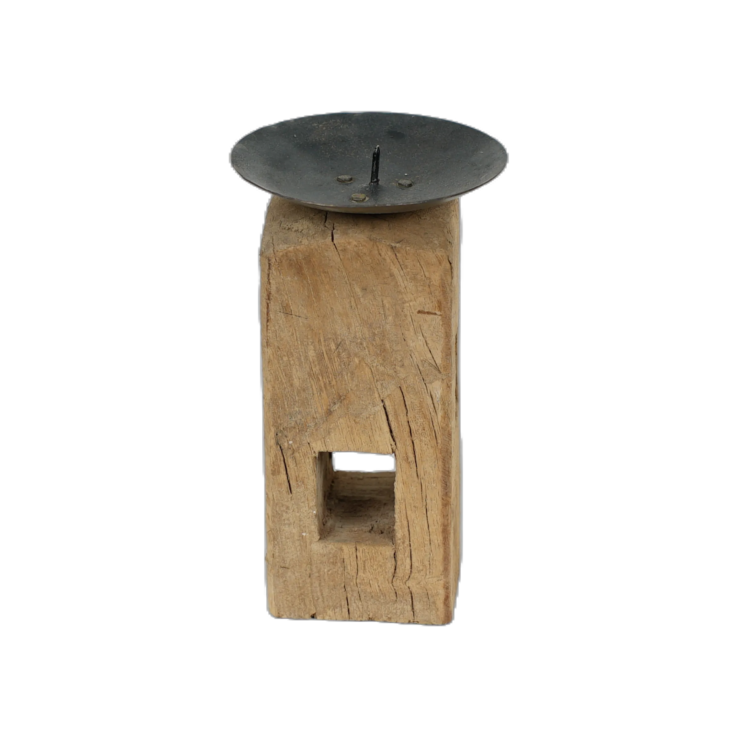 Chirag - Bougeoir sur pied en bois n°10 - vue 4