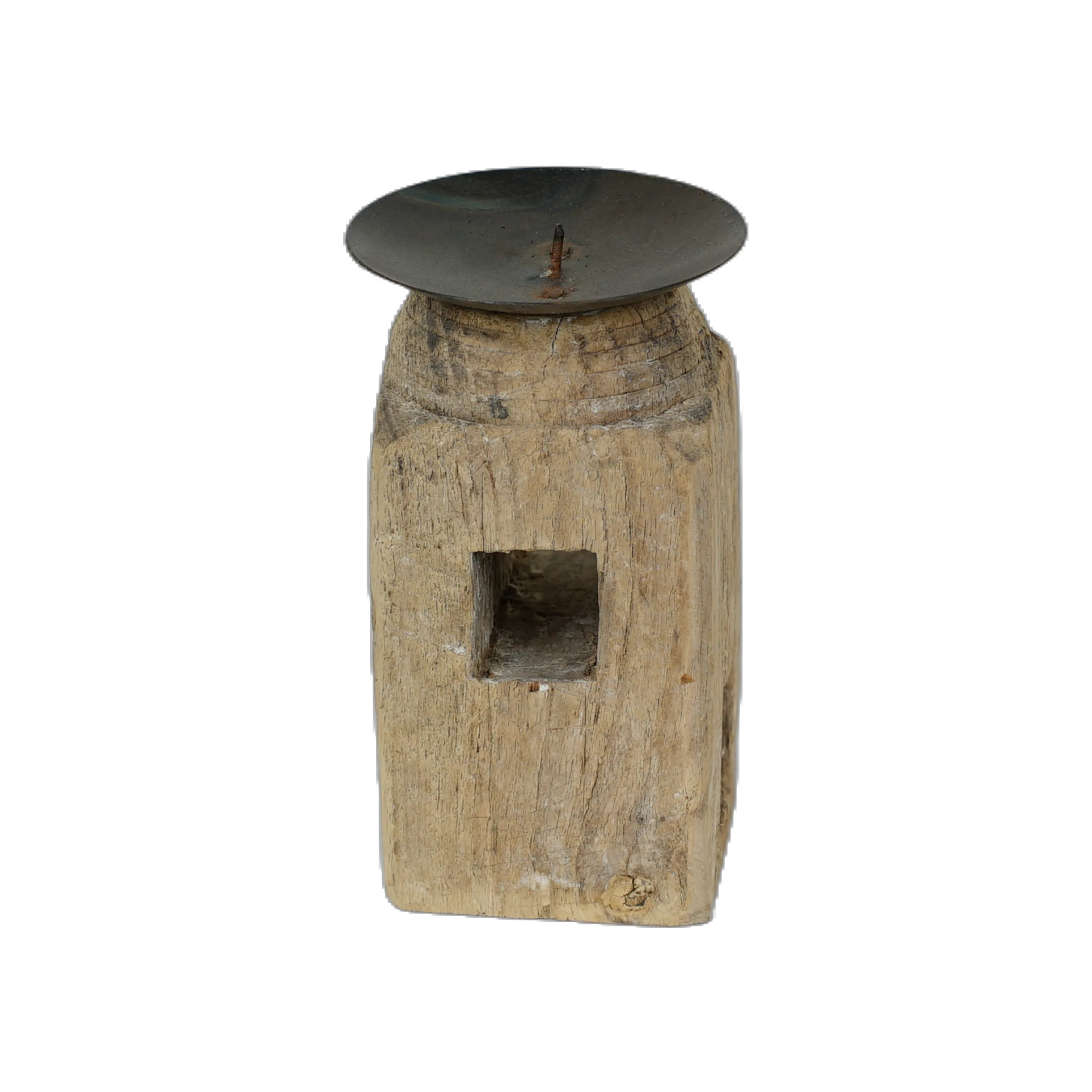 Chirag - Bougeoir sur pied en bois n°11 - vue 3