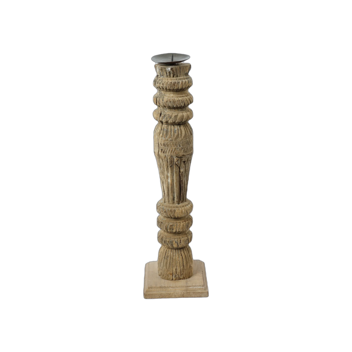 Rajvansh - Bougeoir ancien en bois n°72