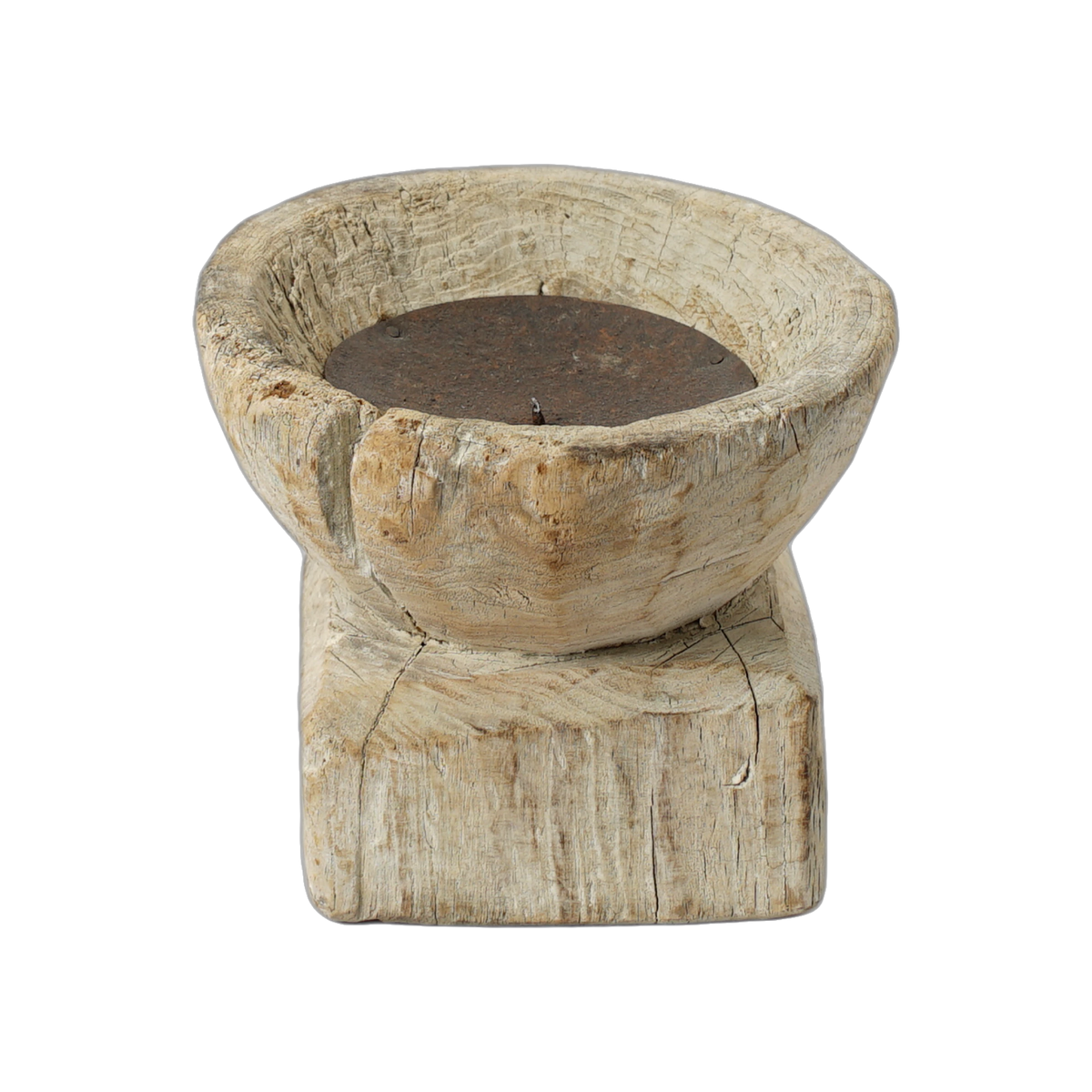Bijani - Bougeoir en bois ancien n°114