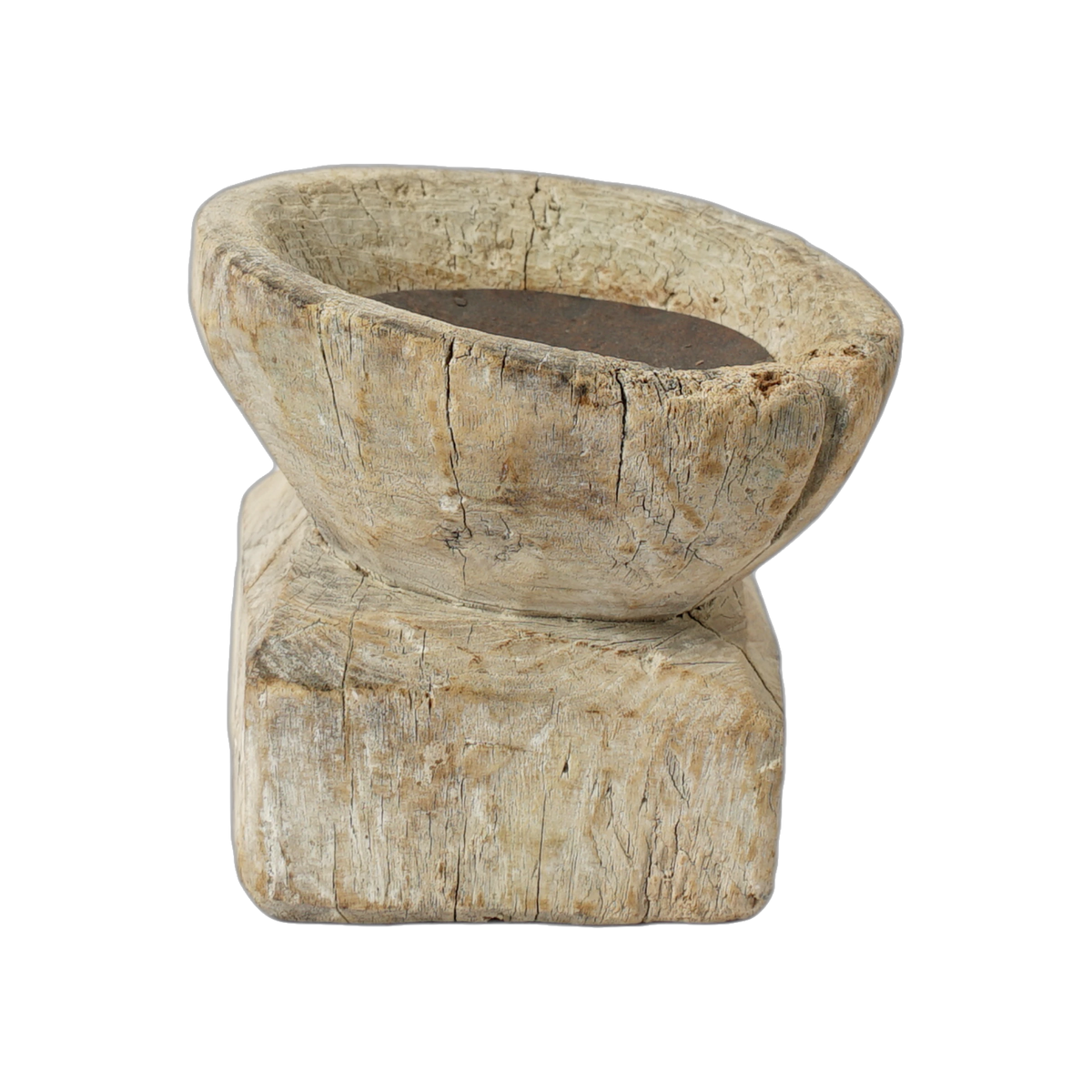 Bijani - Bougeoir en bois ancien n°114 - vue 2
