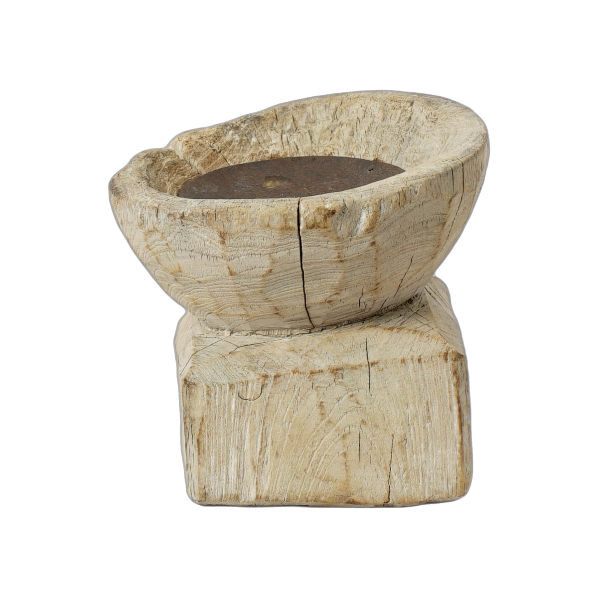 Bijani - Bougeoir en bois ancien n°114 - vue 4
