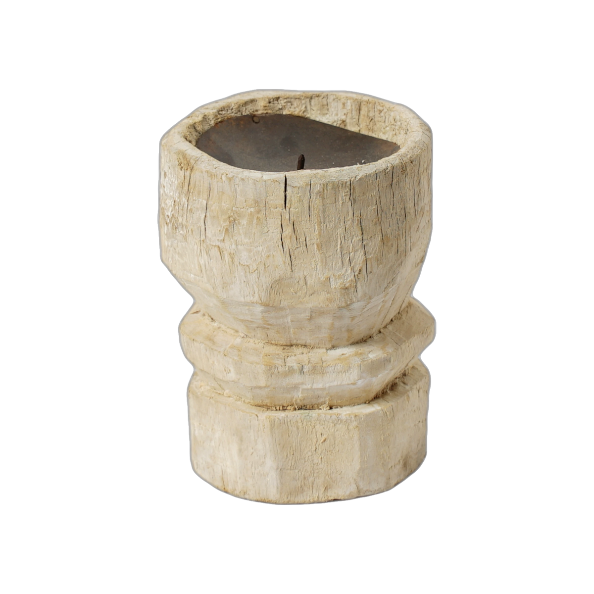 Bijani - Bougeoir en bois ancien n°117