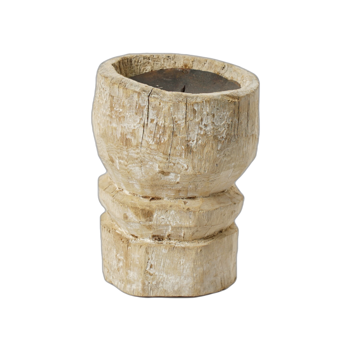 Bijani - Bougeoir en bois ancien n°117 - vue 2