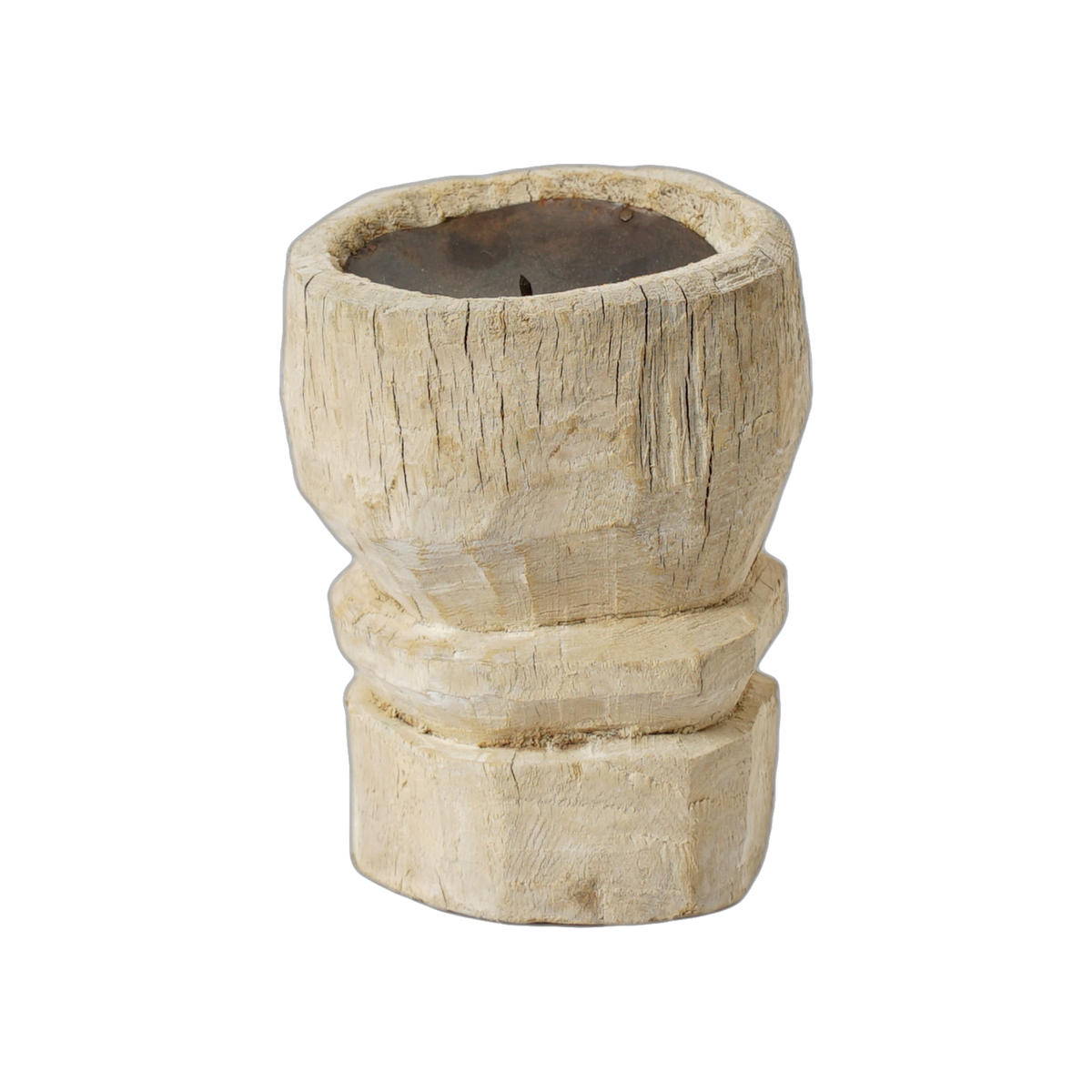 Bijani - Bougeoir en bois ancien n°117 - vue 4