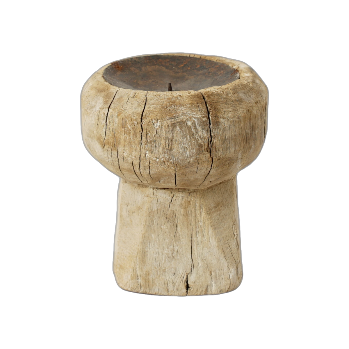 Bijani - Bougeoir en bois ancien n°120 - vue 3