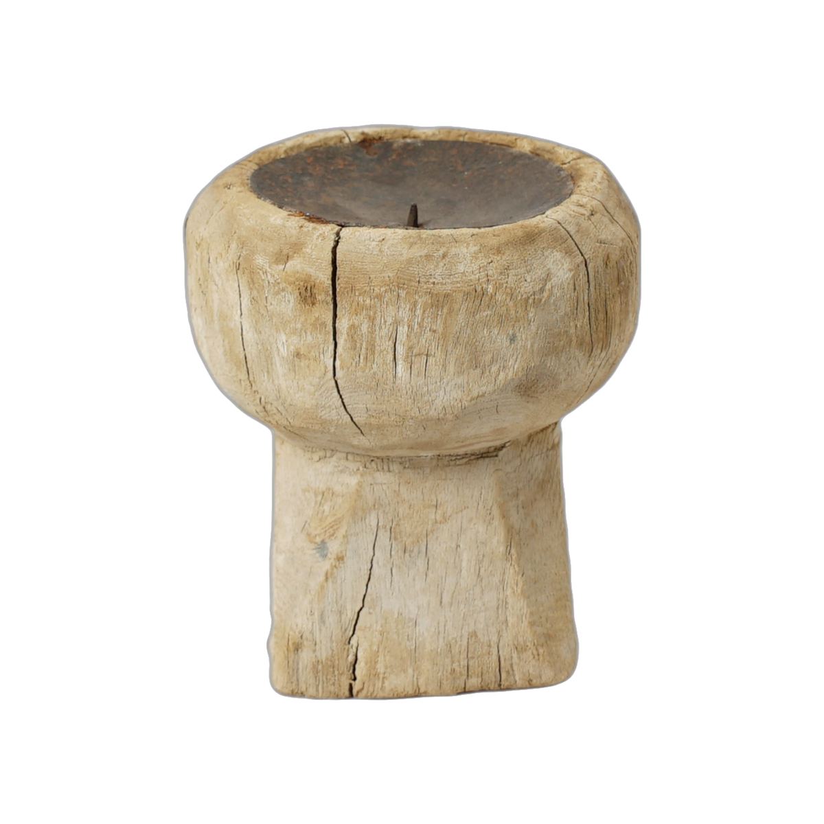 Bijani - Bougeoir en bois ancien n°120 - vue 4