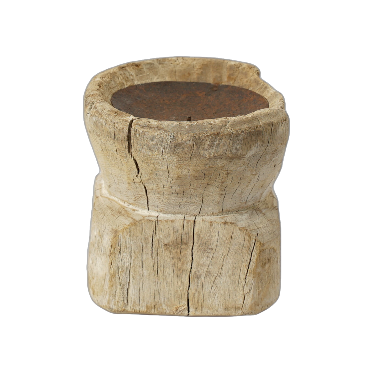 Bijani - Bougeoir en bois ancien n°121 - vue 2