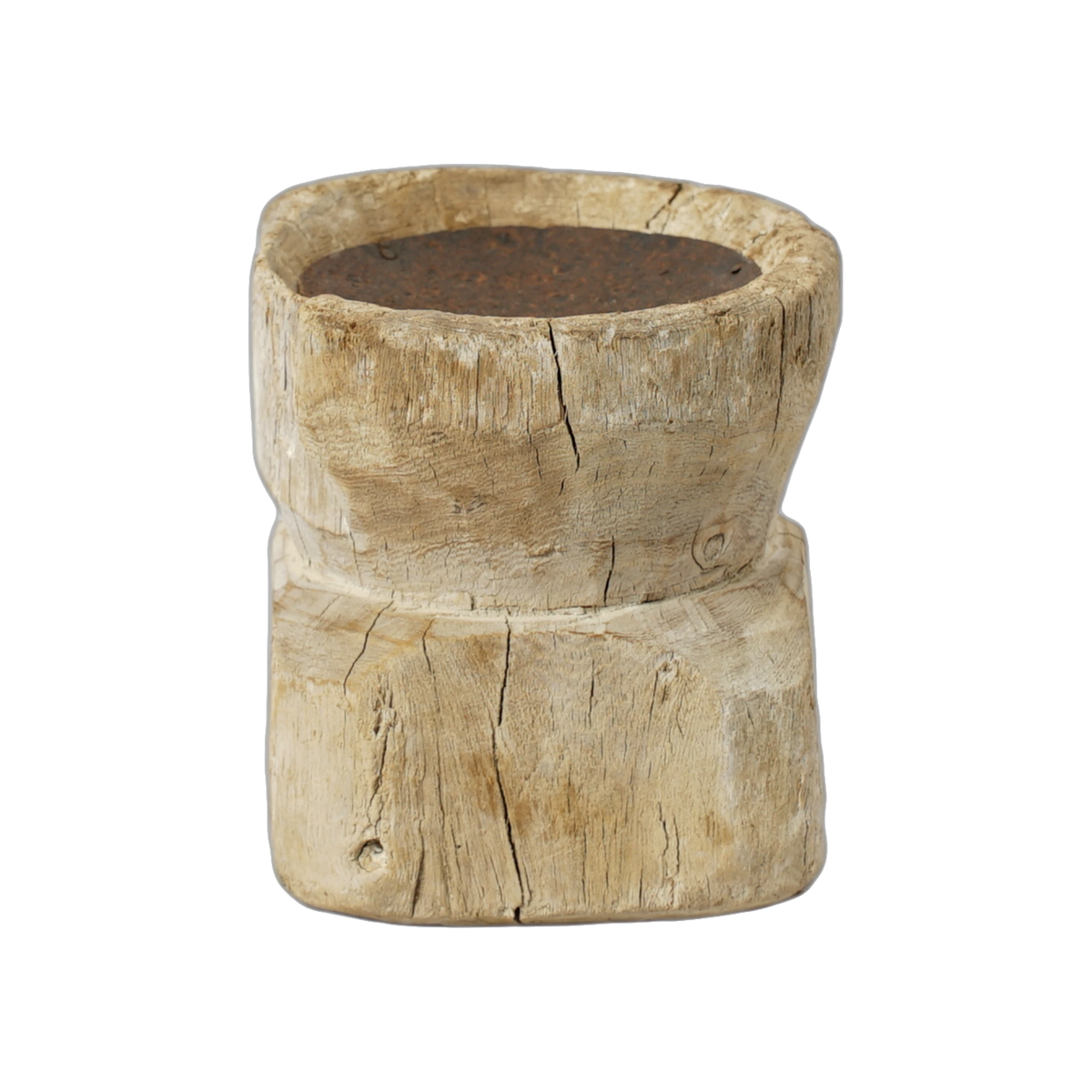 Bijani - Bougeoir en bois ancien n°121 - vue 4