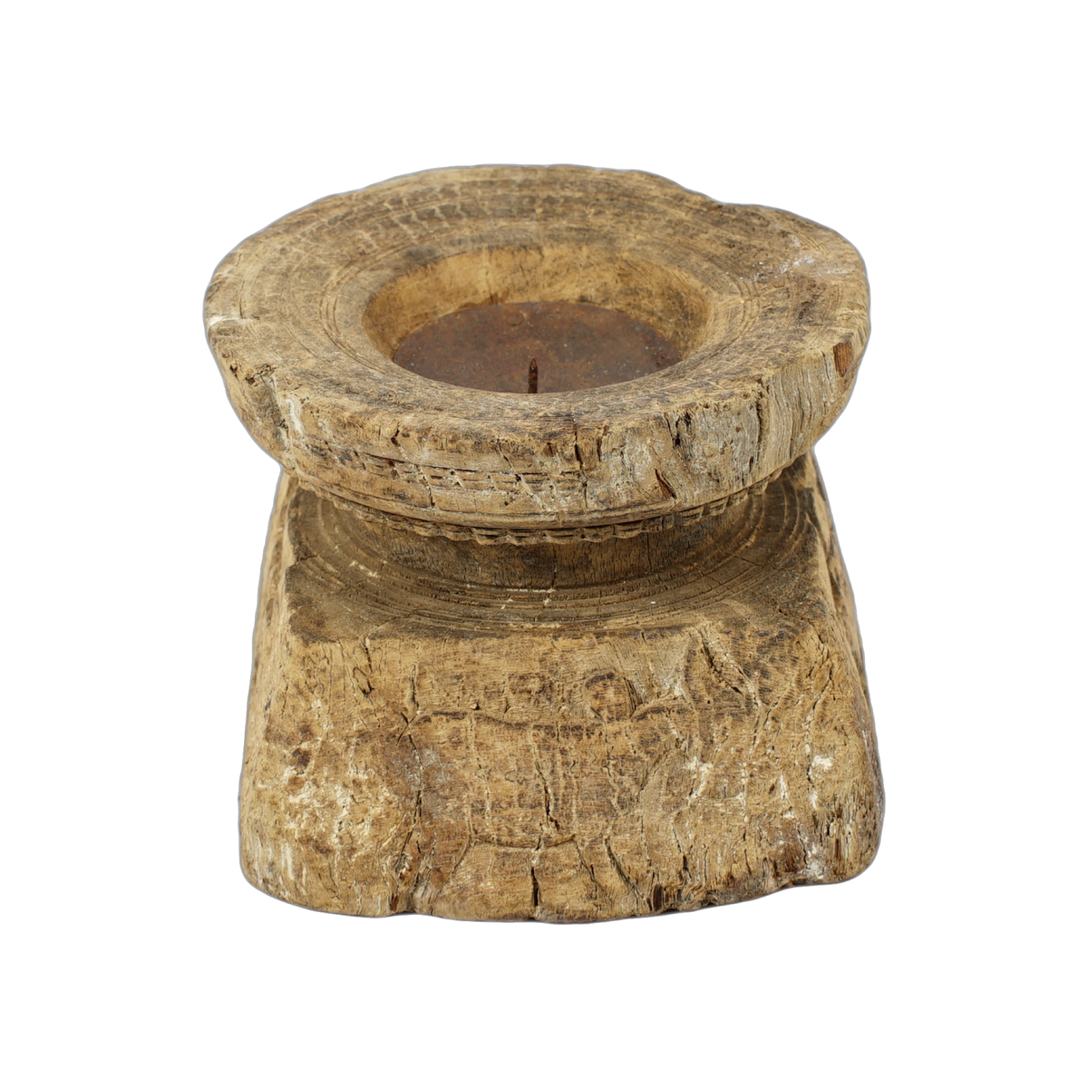 Bijani - Bougeoir en bois ancien n°122 - vue 4
