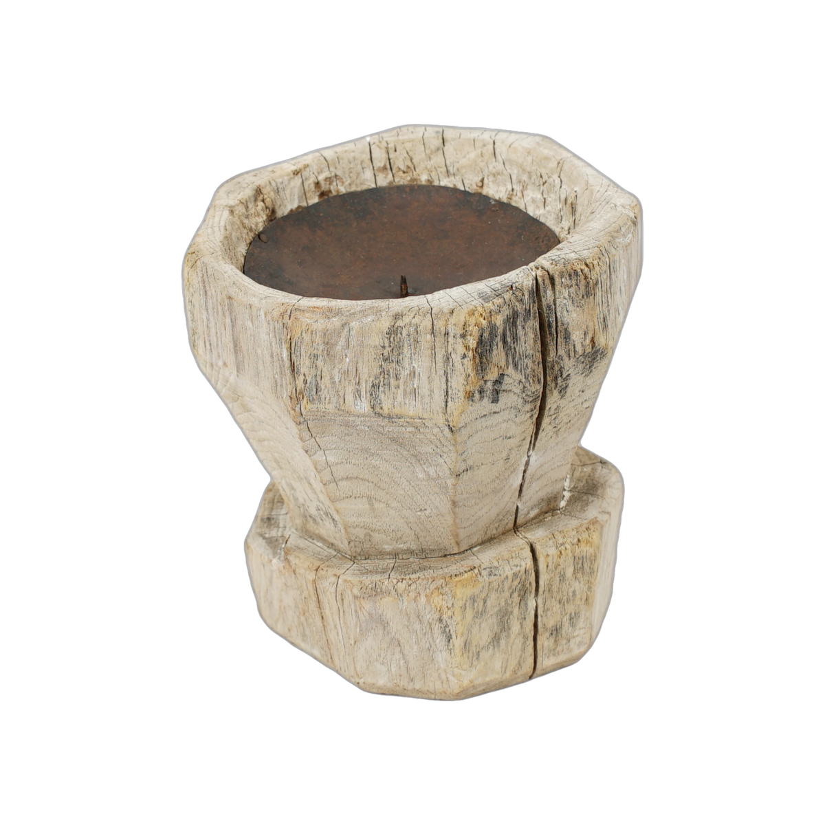 Bijani - Bougeoir en bois ancien n°124 - vue 4
