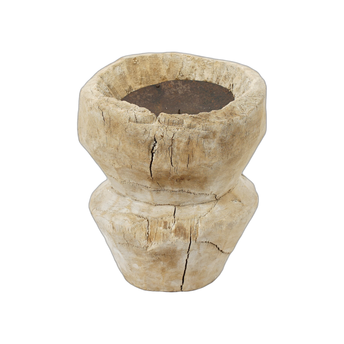 Bijani - Bougeoir en bois ancien n°125 - vue 3