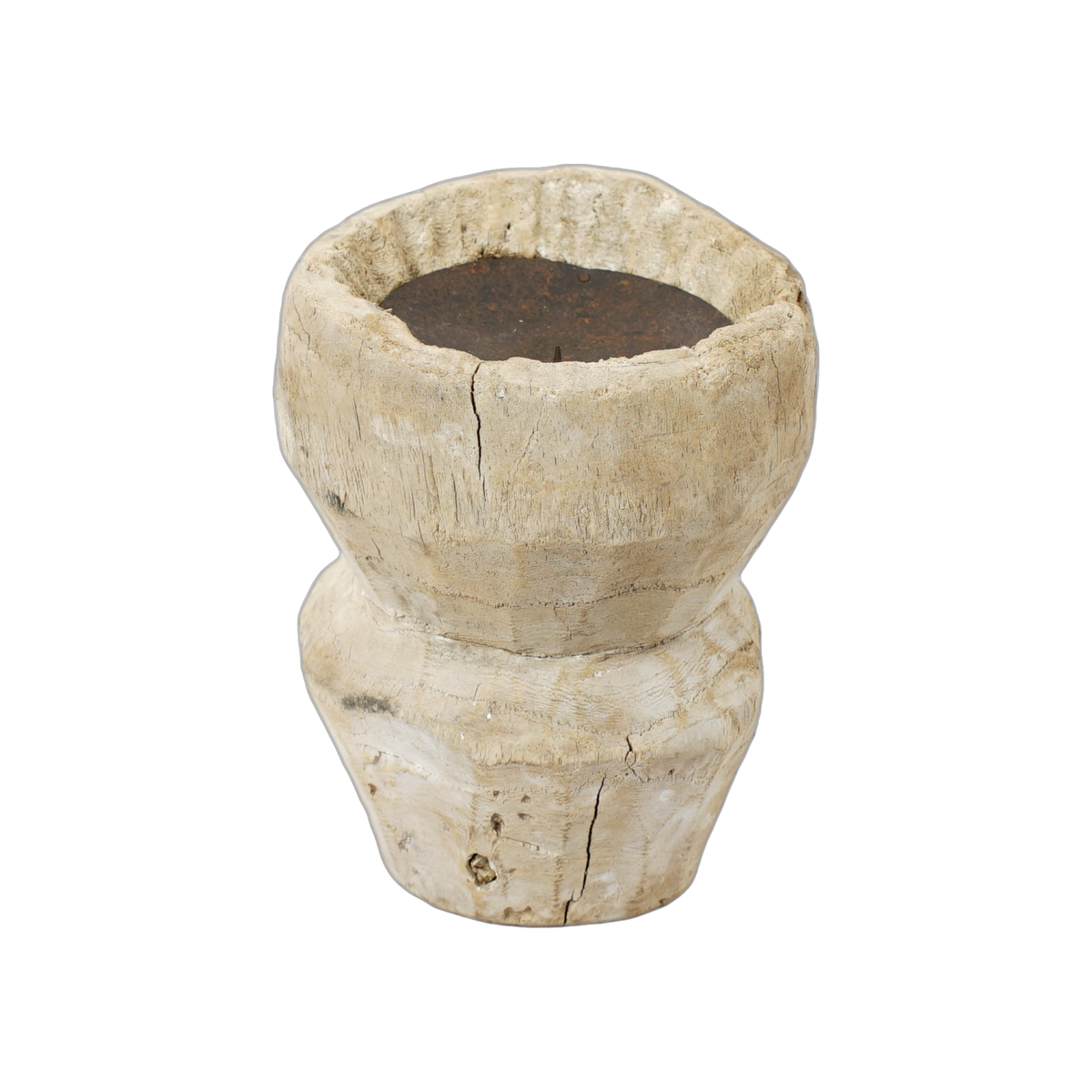Bijani - Bougeoir en bois ancien n°125 - vue 4