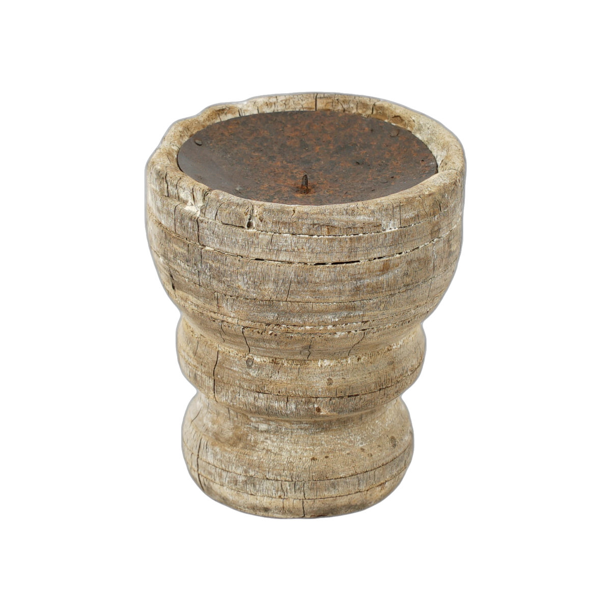 Bijani - Bougeoir en bois ancien n°126