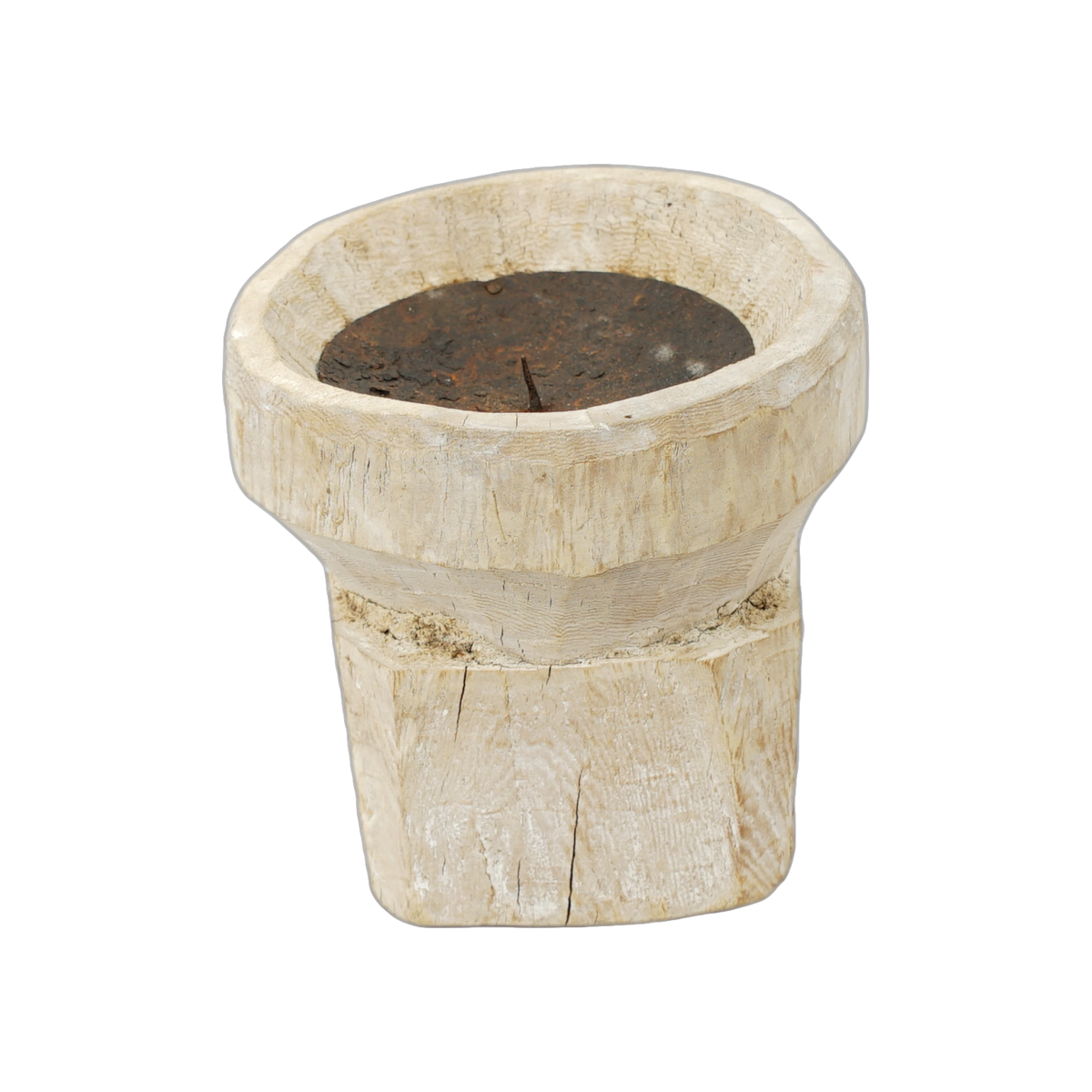 Bijani - Bougeoir en bois ancien n°130 - vue 4