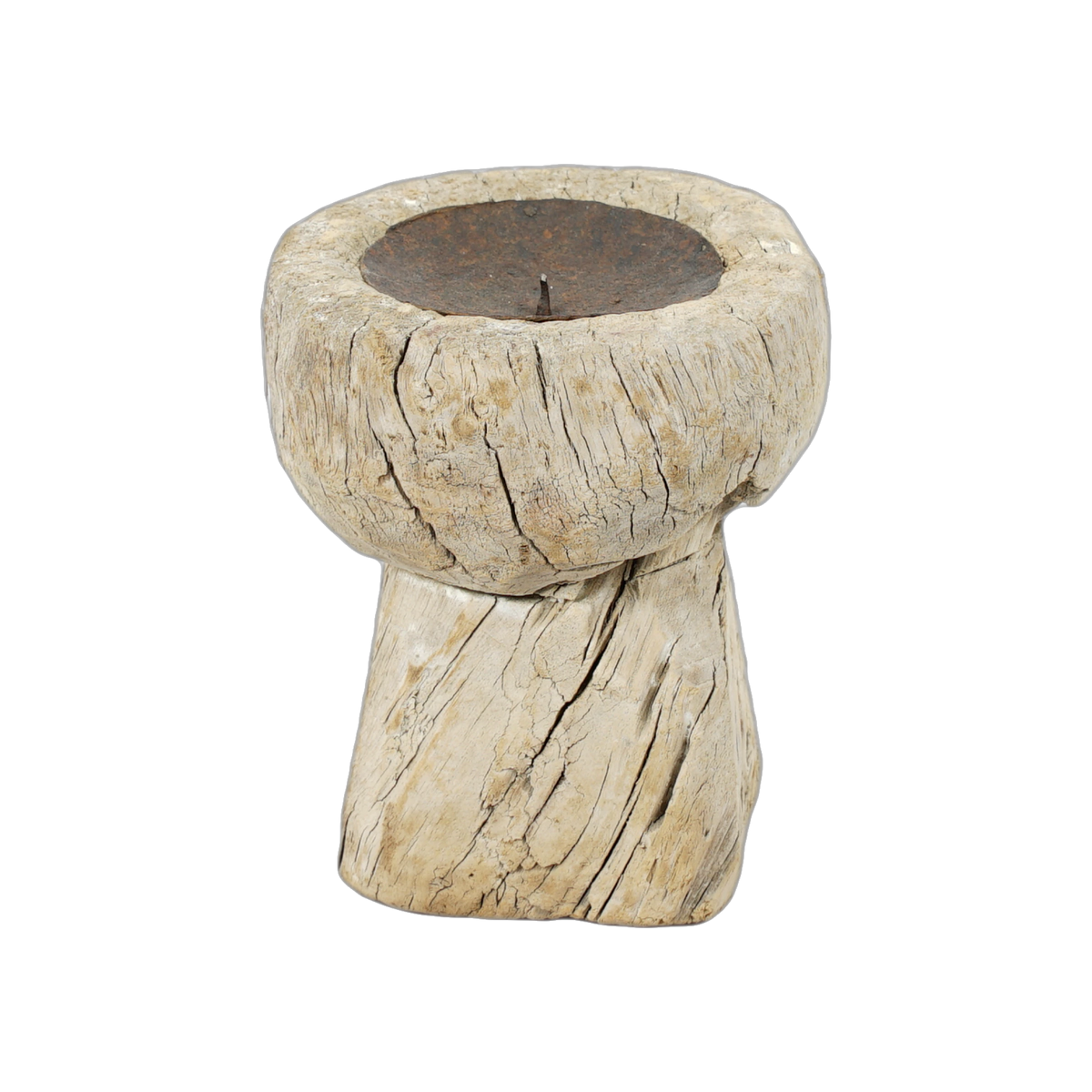 Bijani - Bougeoir en bois ancien n°131