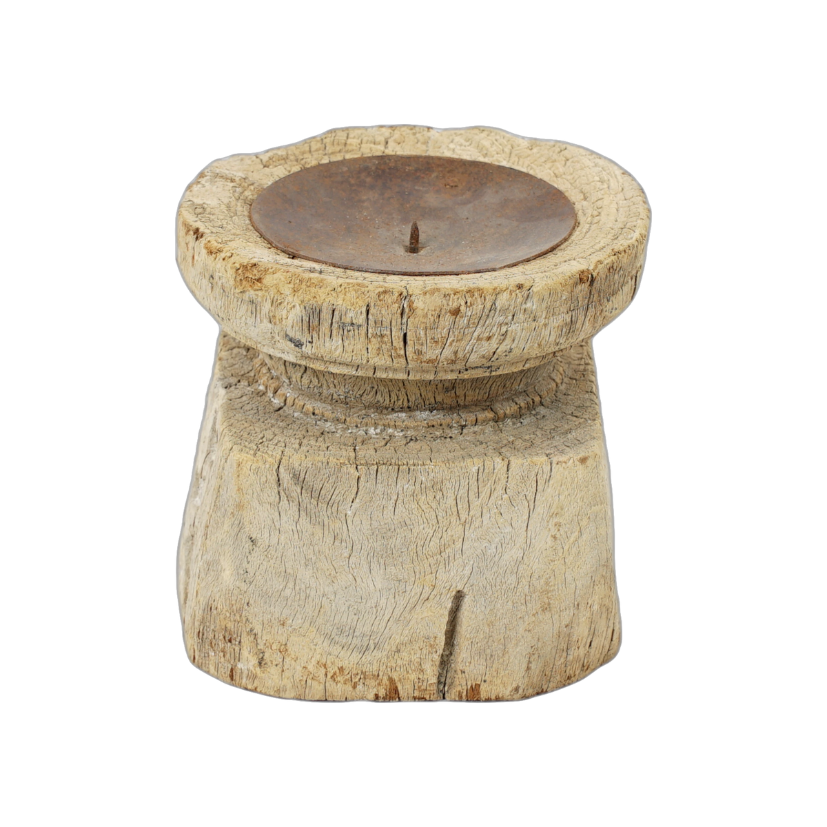 Bijani - Bougeoir en bois ancien n°132