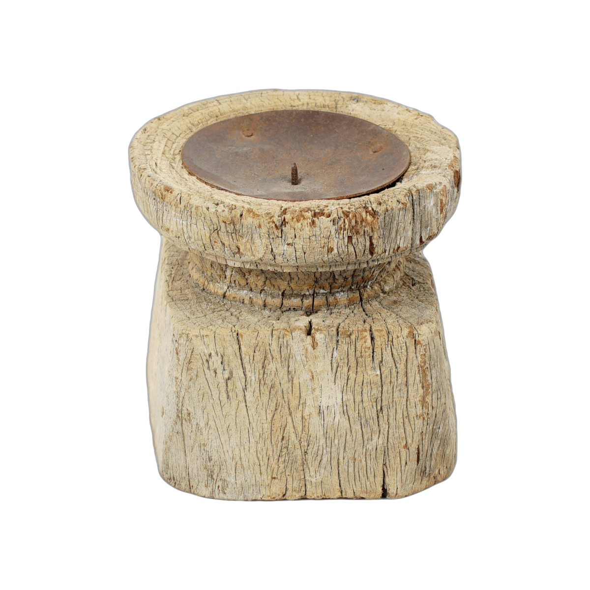 Bijani - Bougeoir en bois ancien n°132 - vue 3
