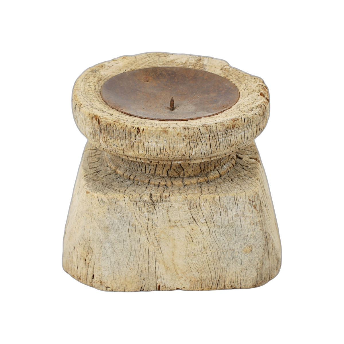 Bijani - Bougeoir en bois ancien n°132 - vue 4