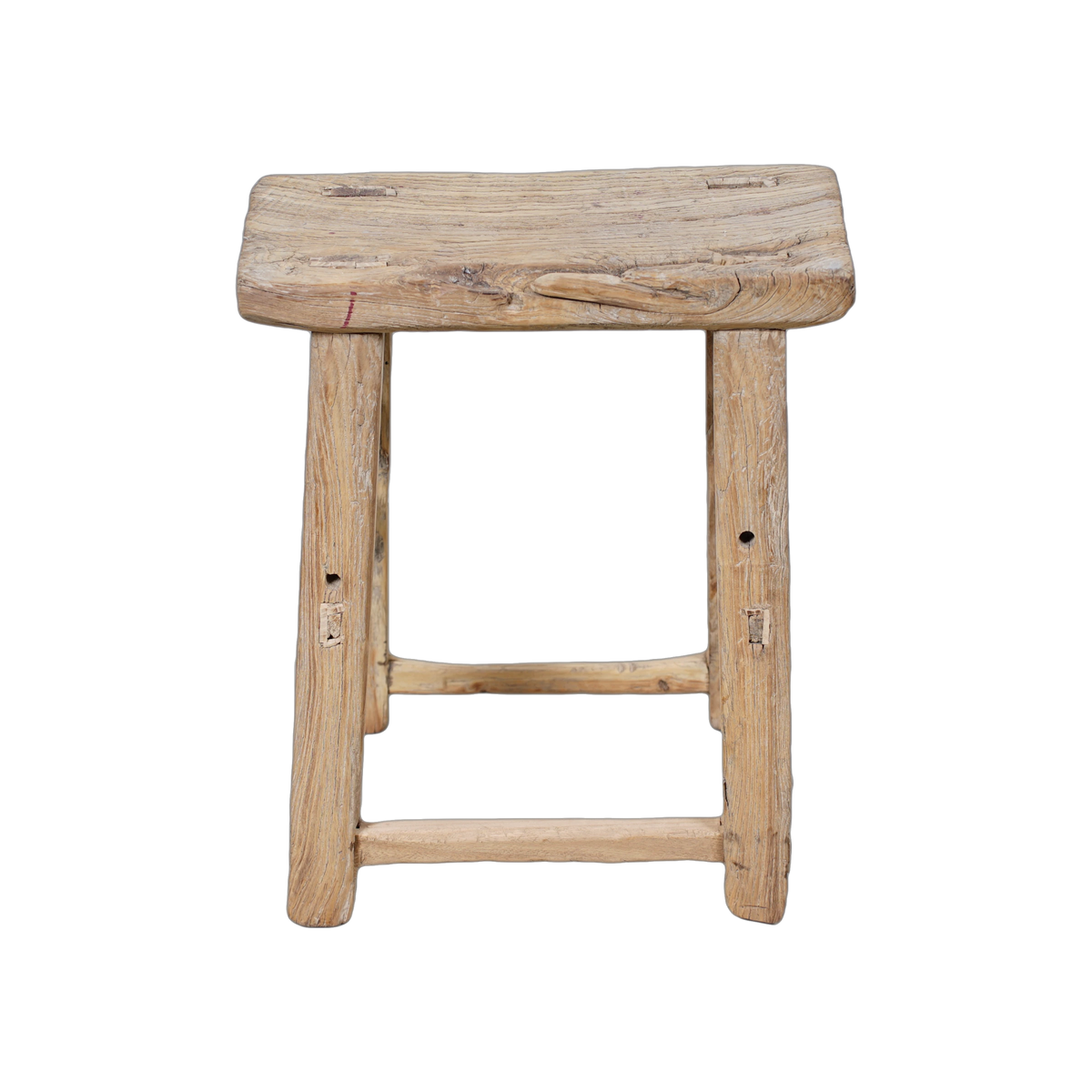 Zao - Tabouret chinois ancien en orme n°33 - vue 2
