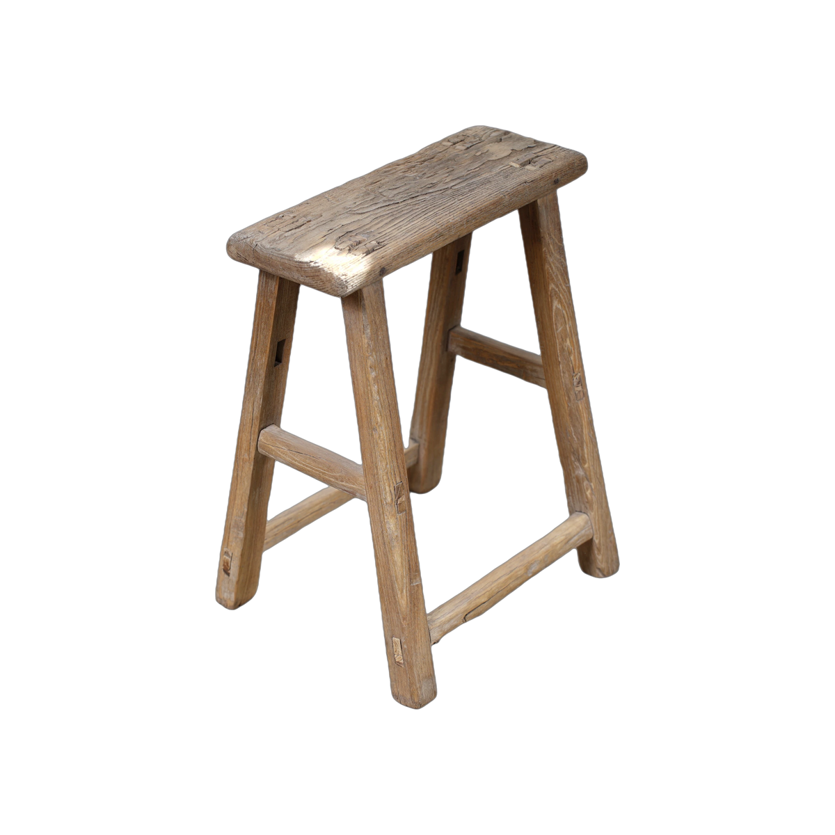Zao - Tabouret chinois ancien en orme n°35 - vue 3