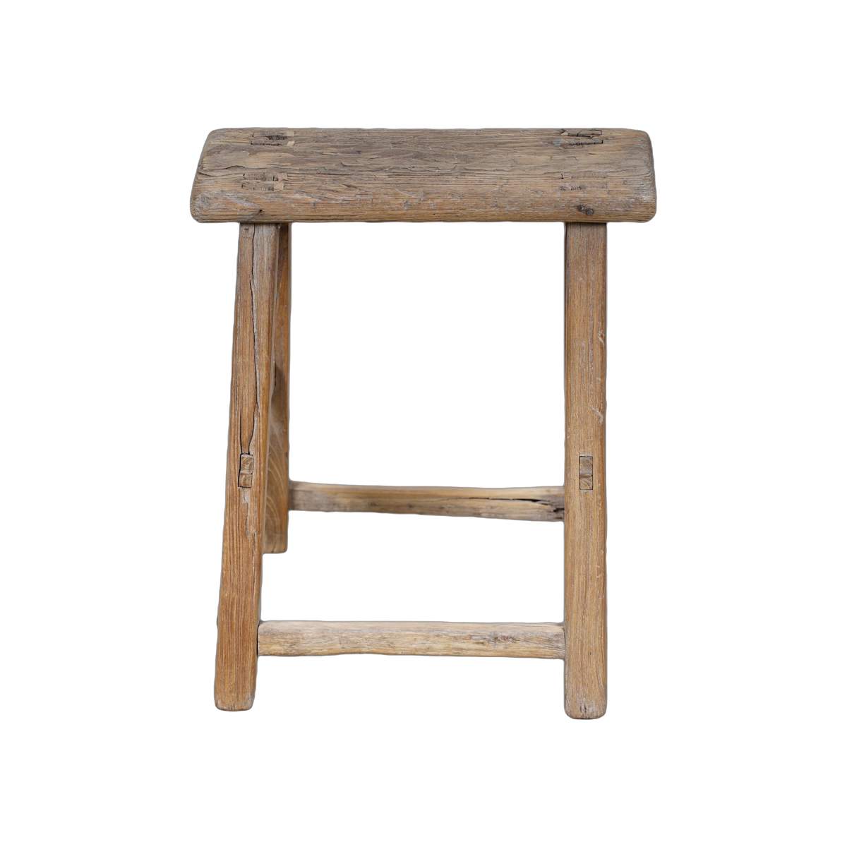 Zao - Tabouret chinois ancien en orme n°35 - vue 2