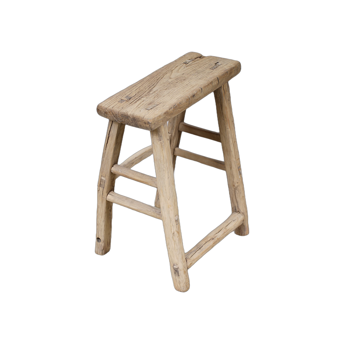 Zao - Tabouret chinois ancien en orme n°36 - vue 3