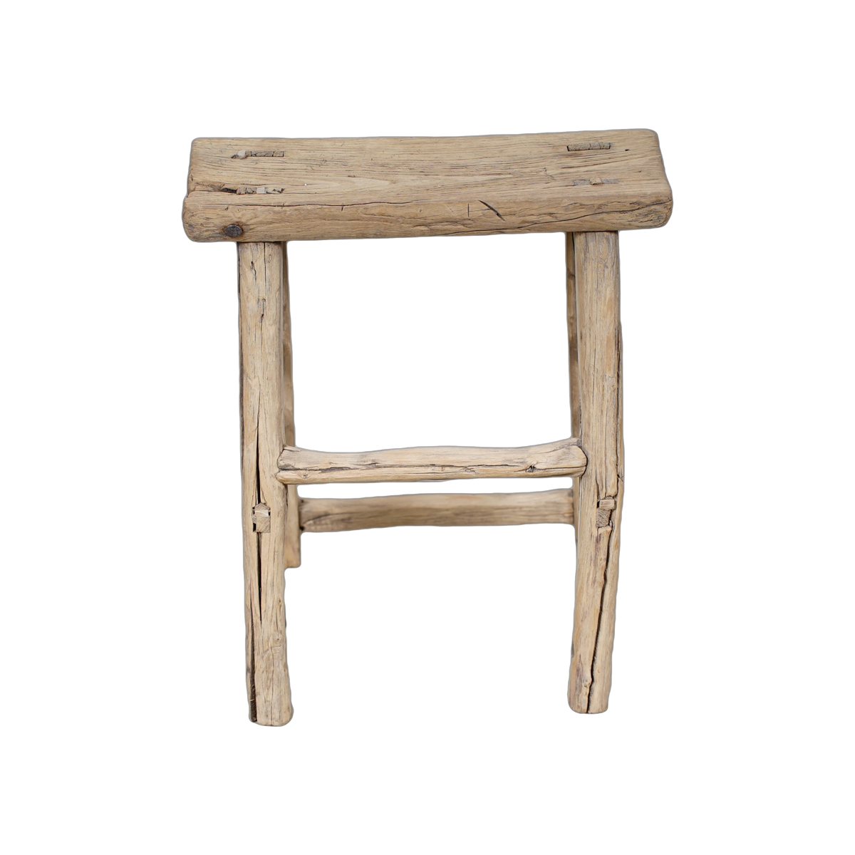 Zao - Tabouret chinois ancien en orme n°36 - vue 2