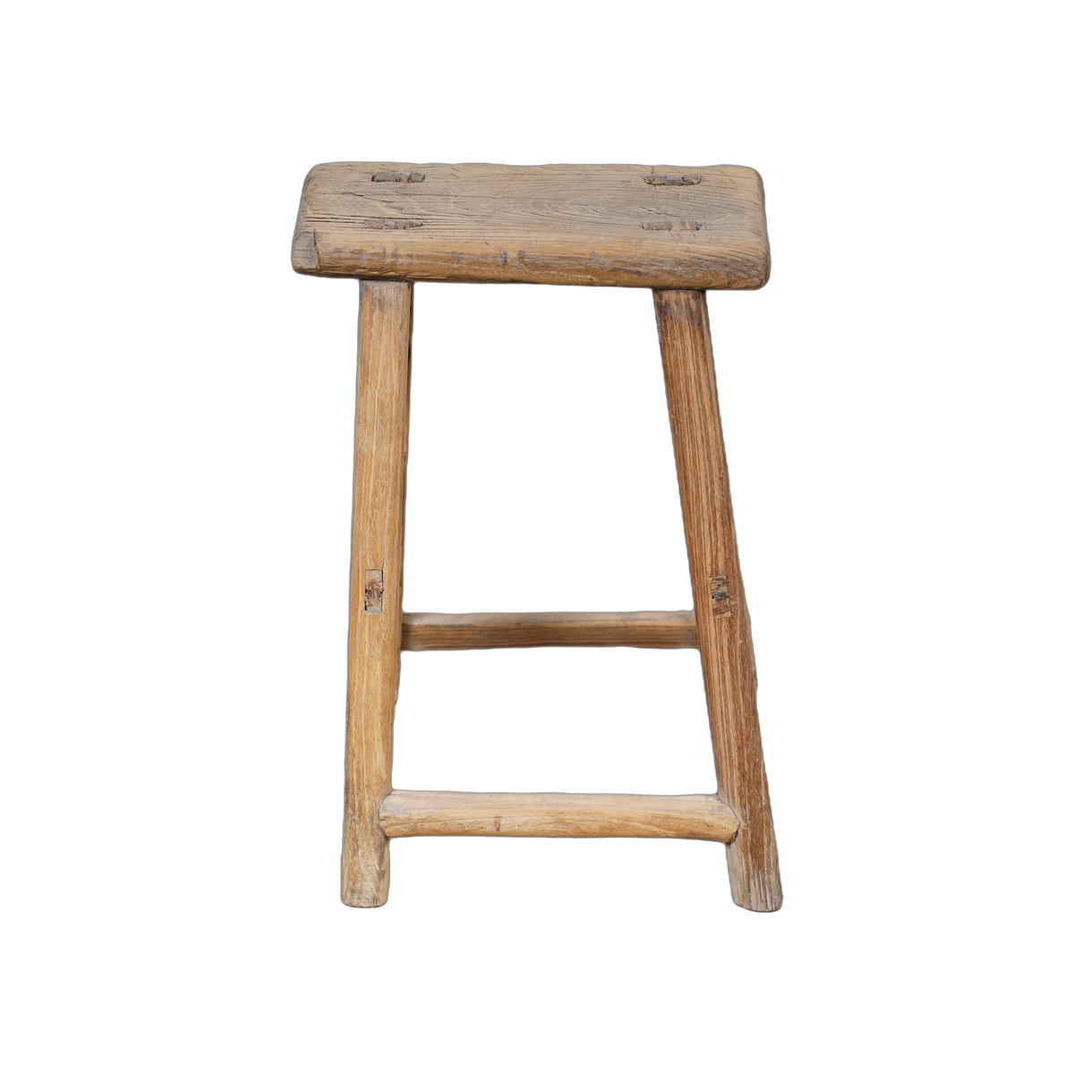 Zao - Tabouret chinois ancien en orme n°32 - vue 2