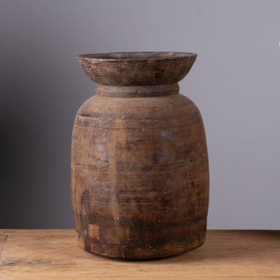 Tosh - Grand pot de l'Himachal en bois n°32