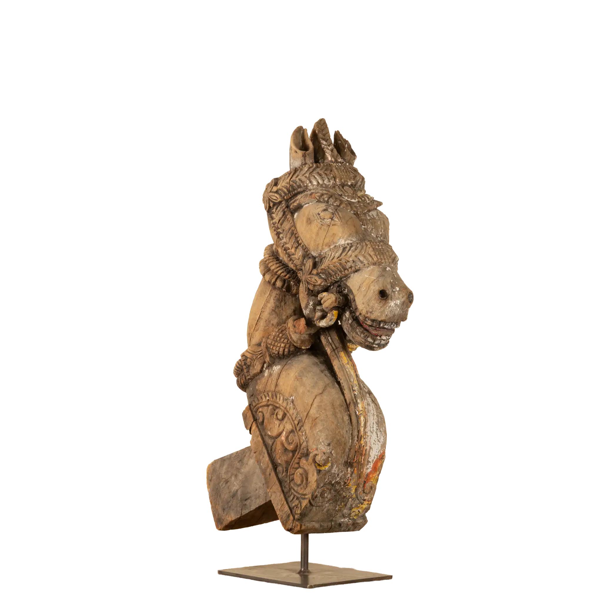 Ashva - Protomé de cheval en bois n°28