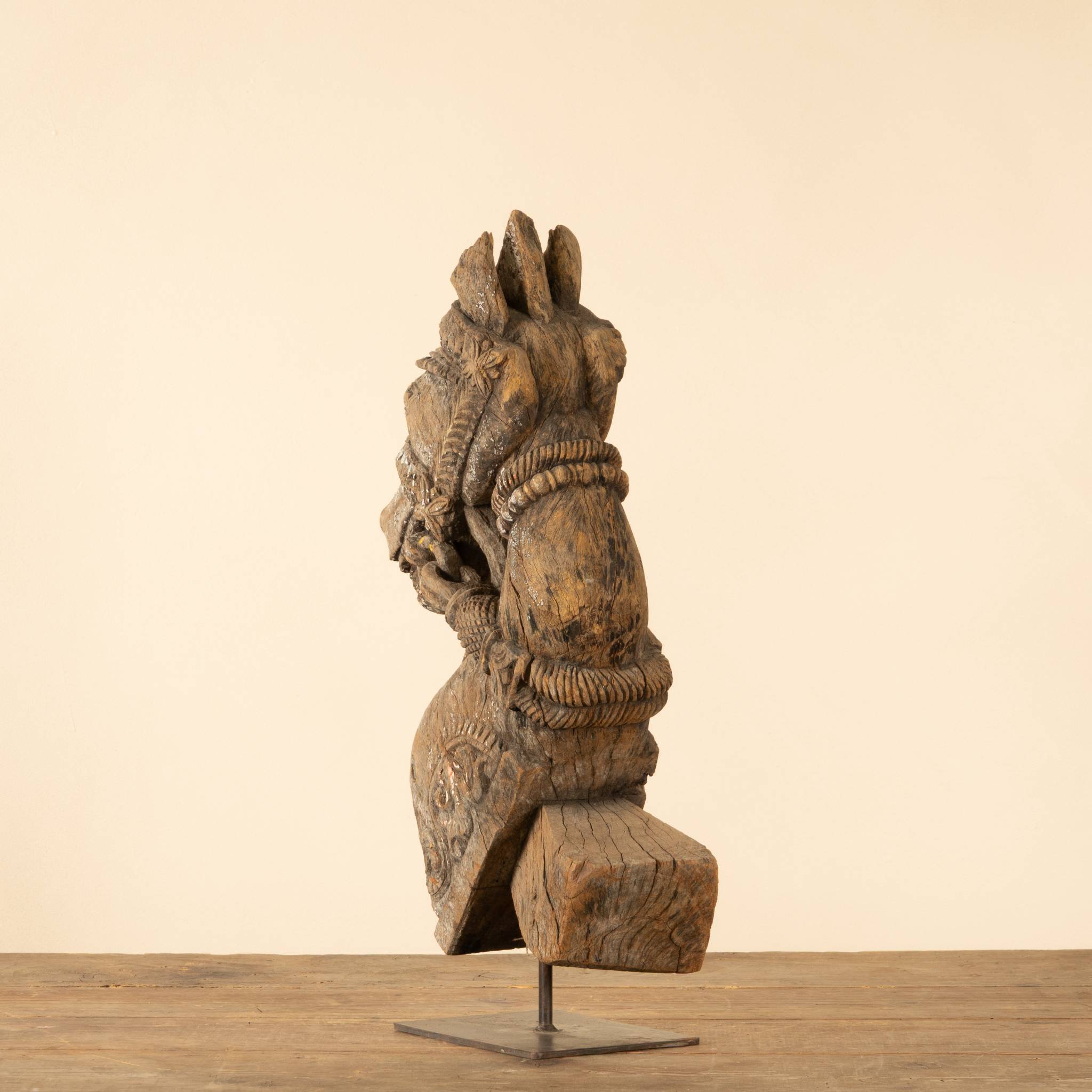 Ashva - Protomé de cheval en bois n°28