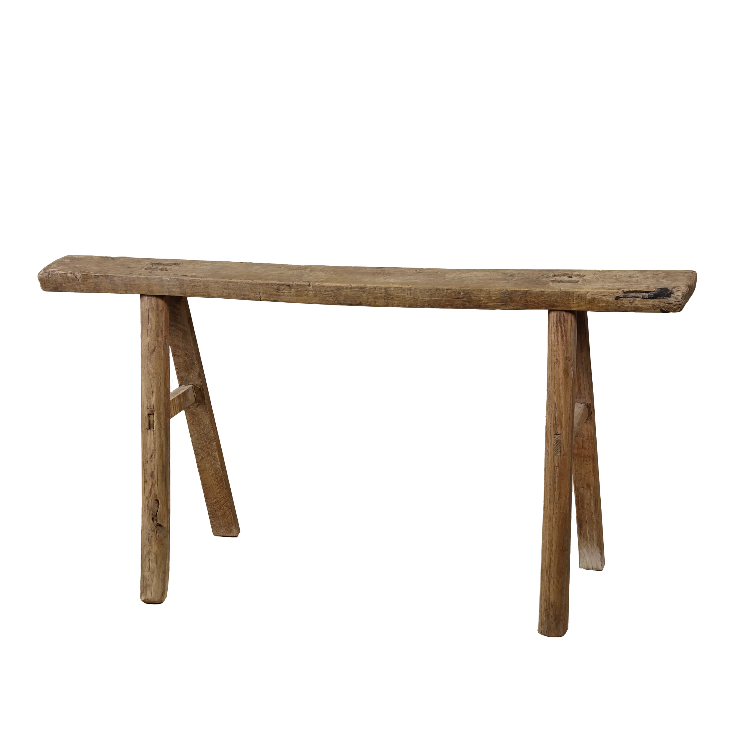 Yun - Ancien banc fin chinois en orme n°2