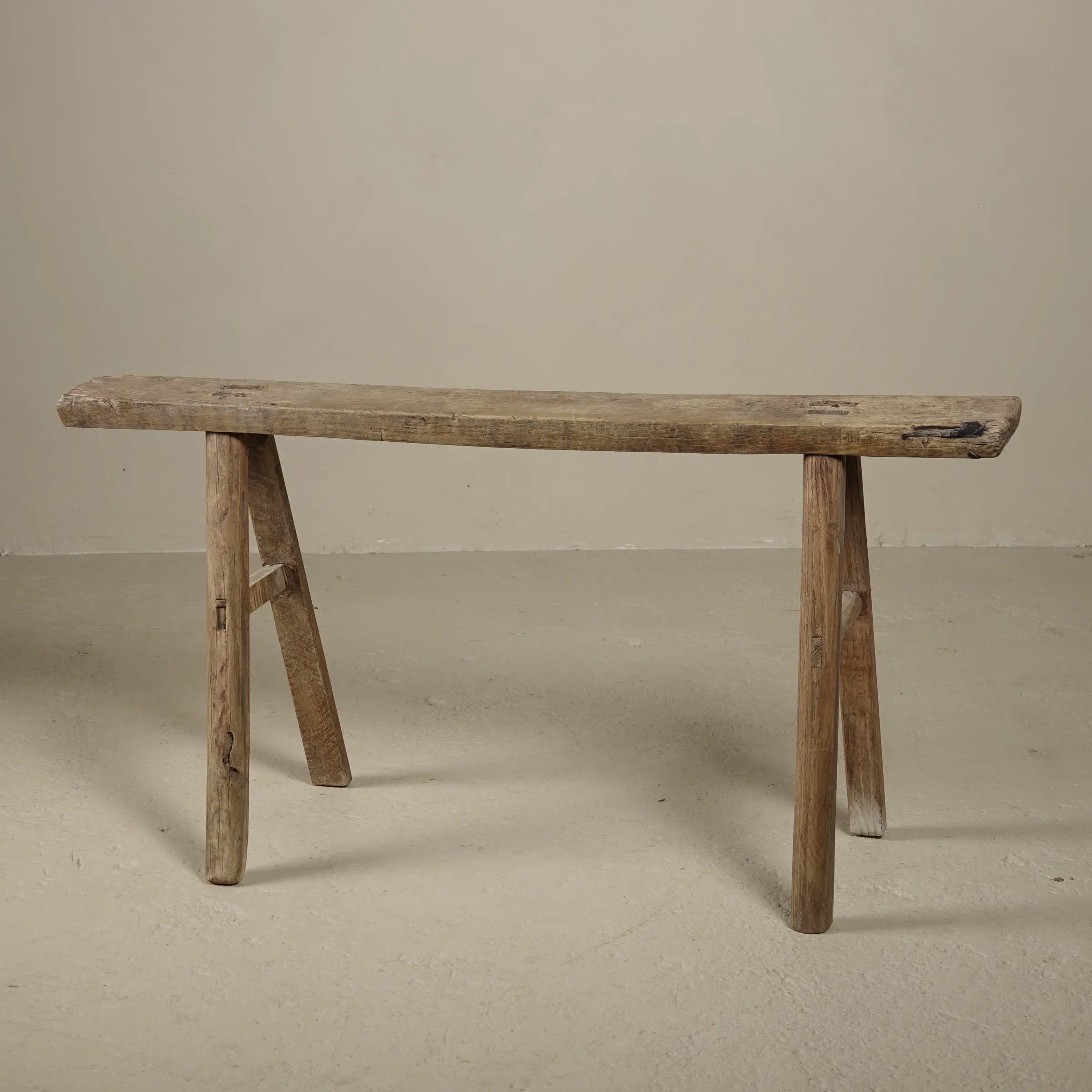 Yun - Ancien banc fin chinois en orme n°2