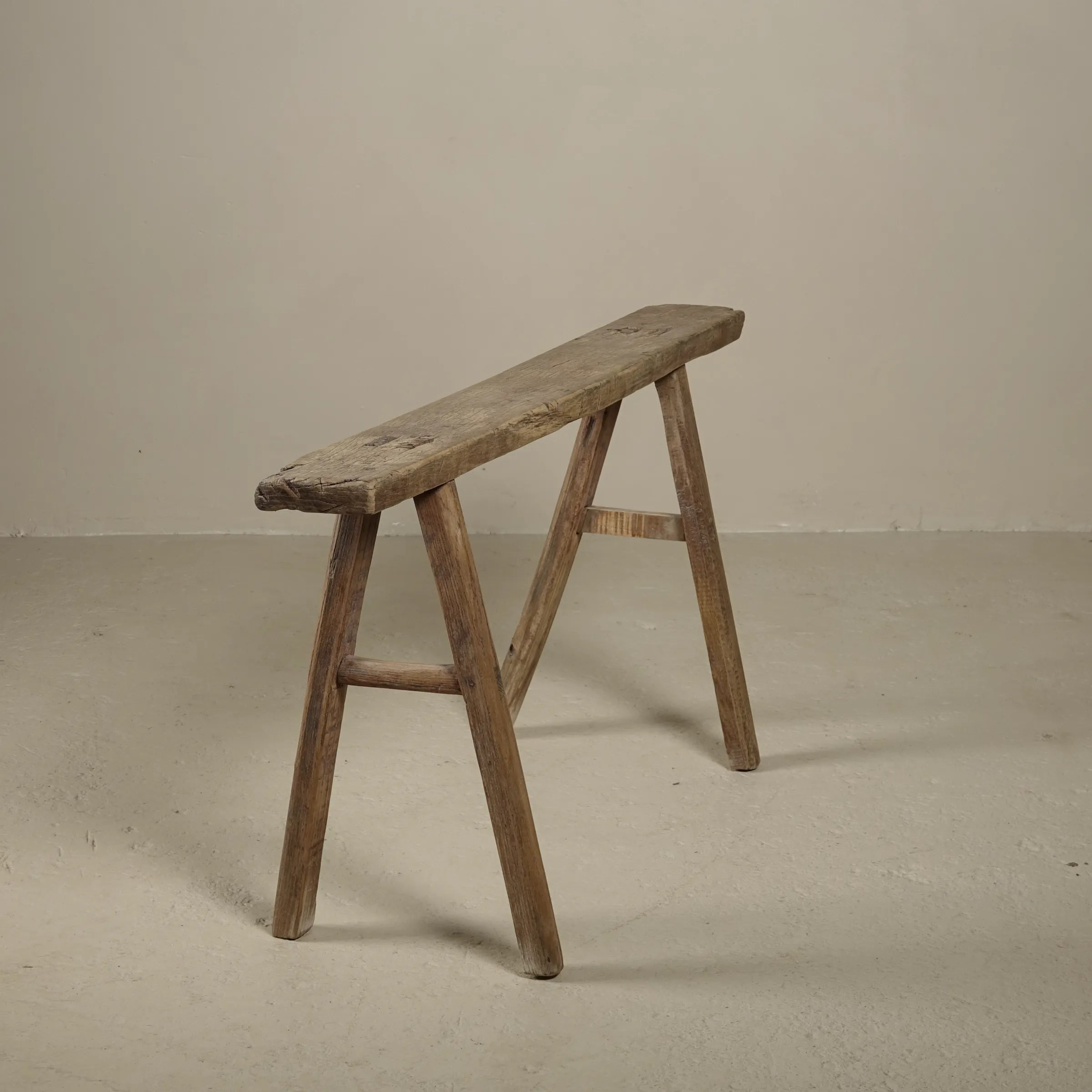 Yun - Ancien banc fin chinois en orme n°2