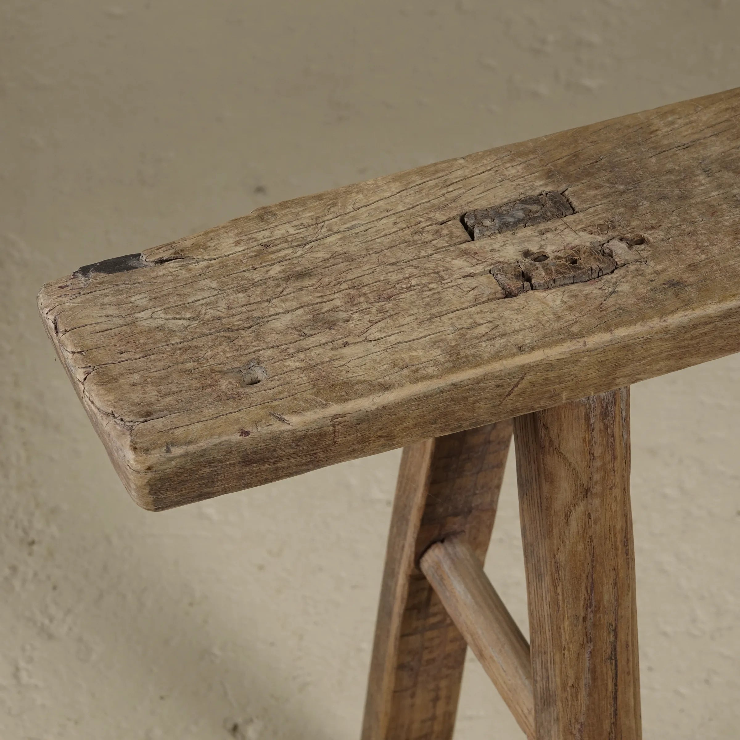 Yun - Ancien banc fin chinois en orme n°2