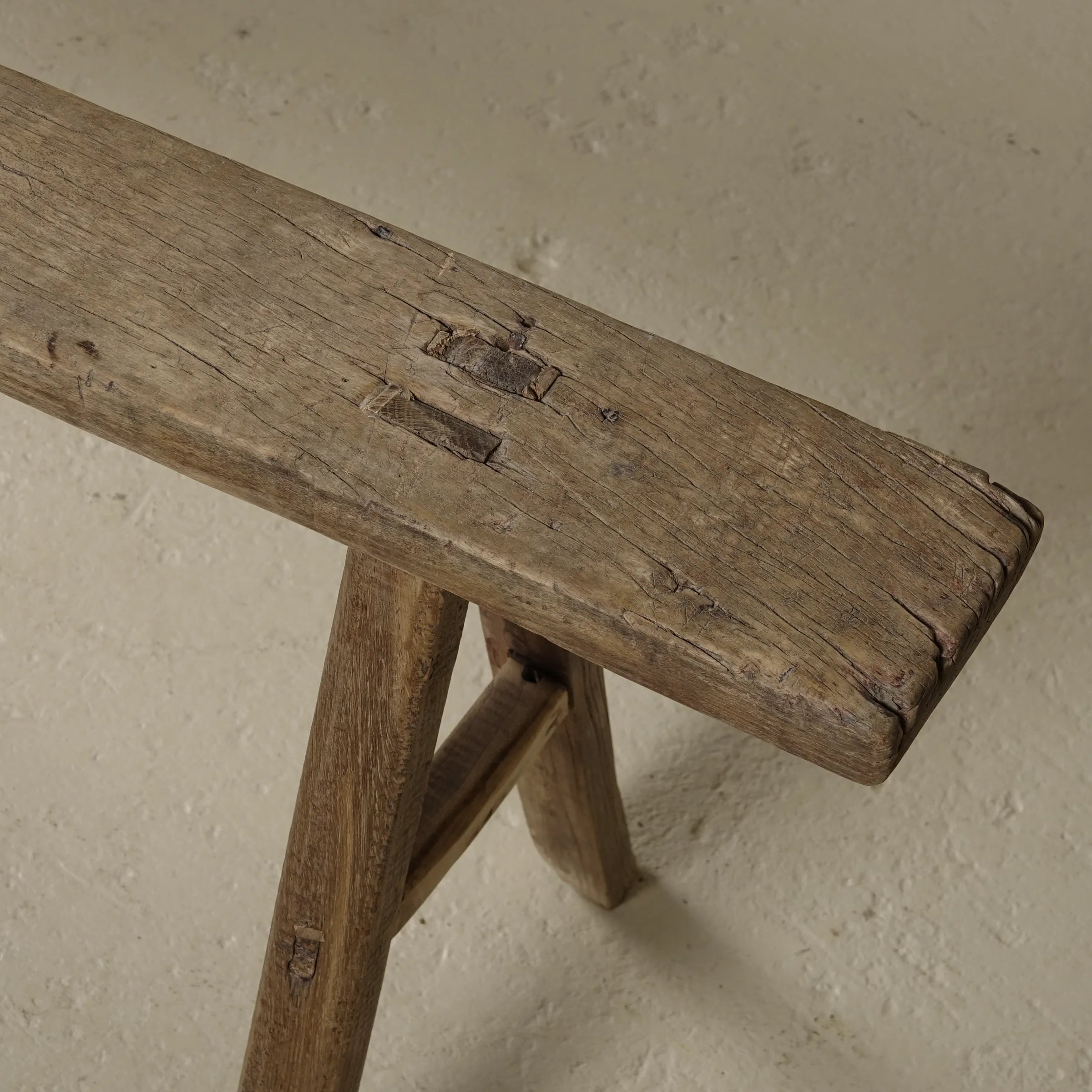Yun - Ancien banc fin chinois en orme n°2