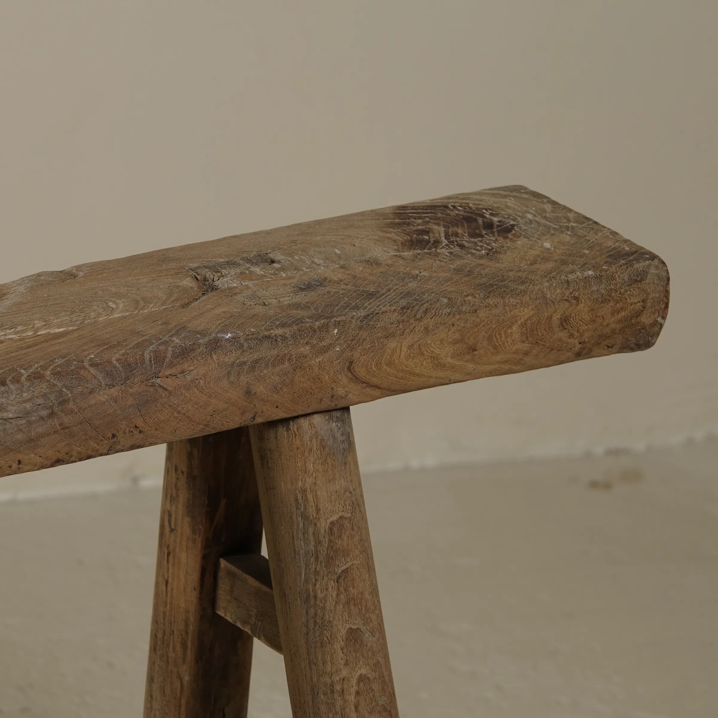 Yun - Ancien banc fin chinois en orme n°3