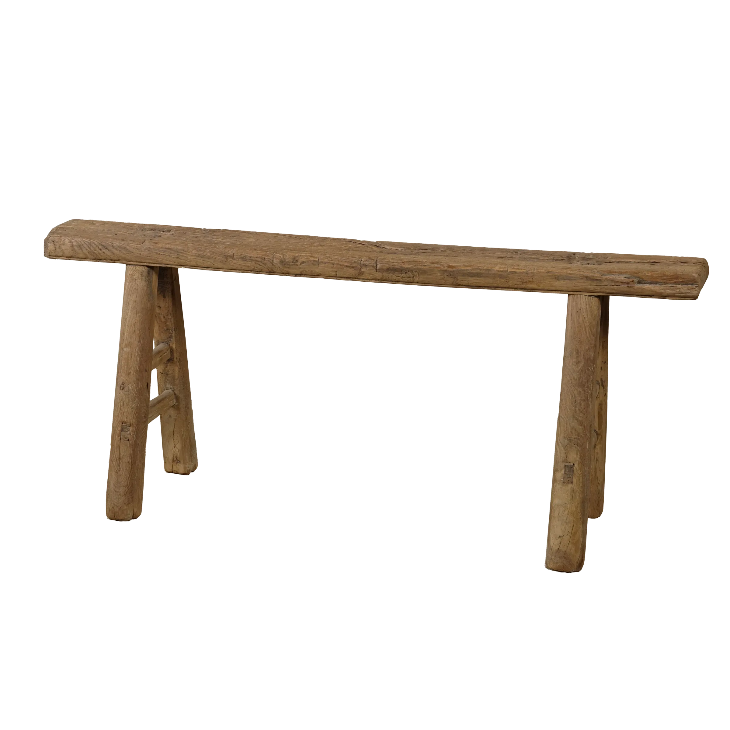 Yun - Ancien banc fin chinois en orme n°5