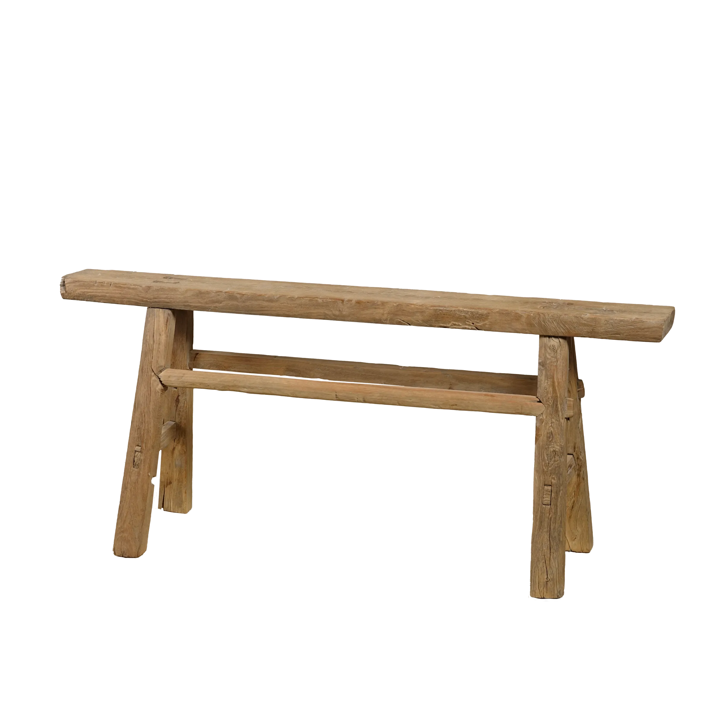 Yun - Ancien banc fin chinois en orme n°7