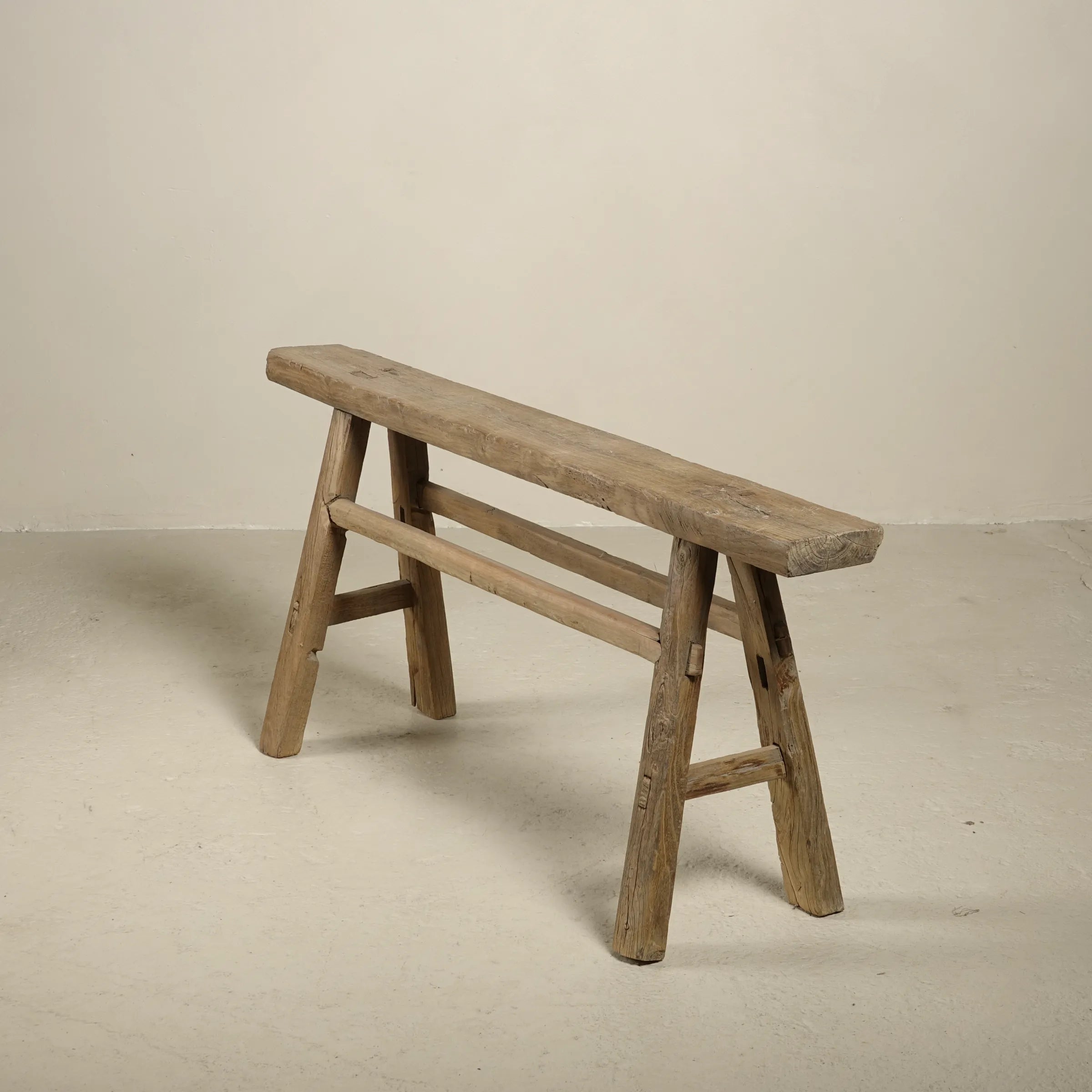 Yun - Ancien banc fin chinois en orme n°7