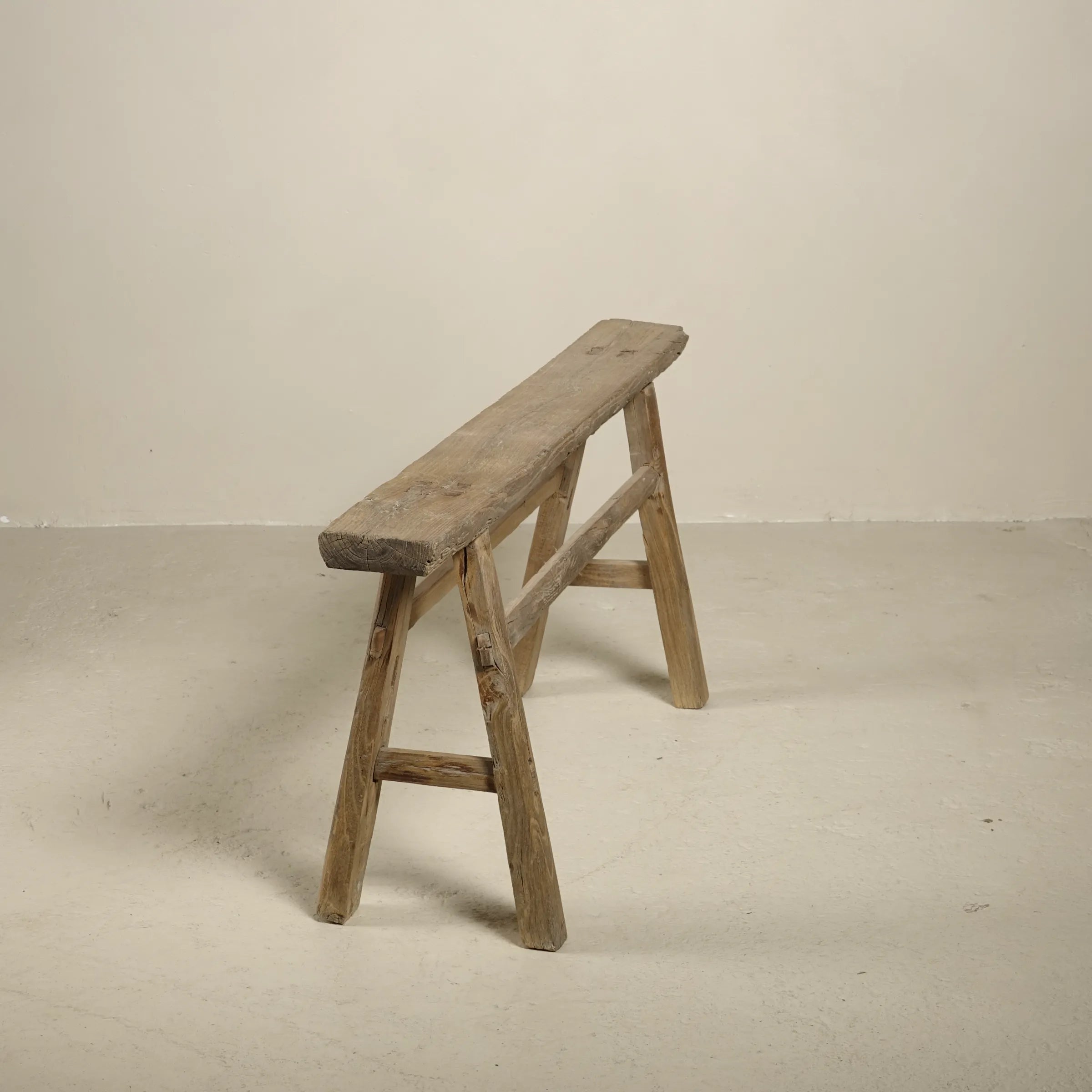 Yun - Ancien banc fin chinois en orme n°7