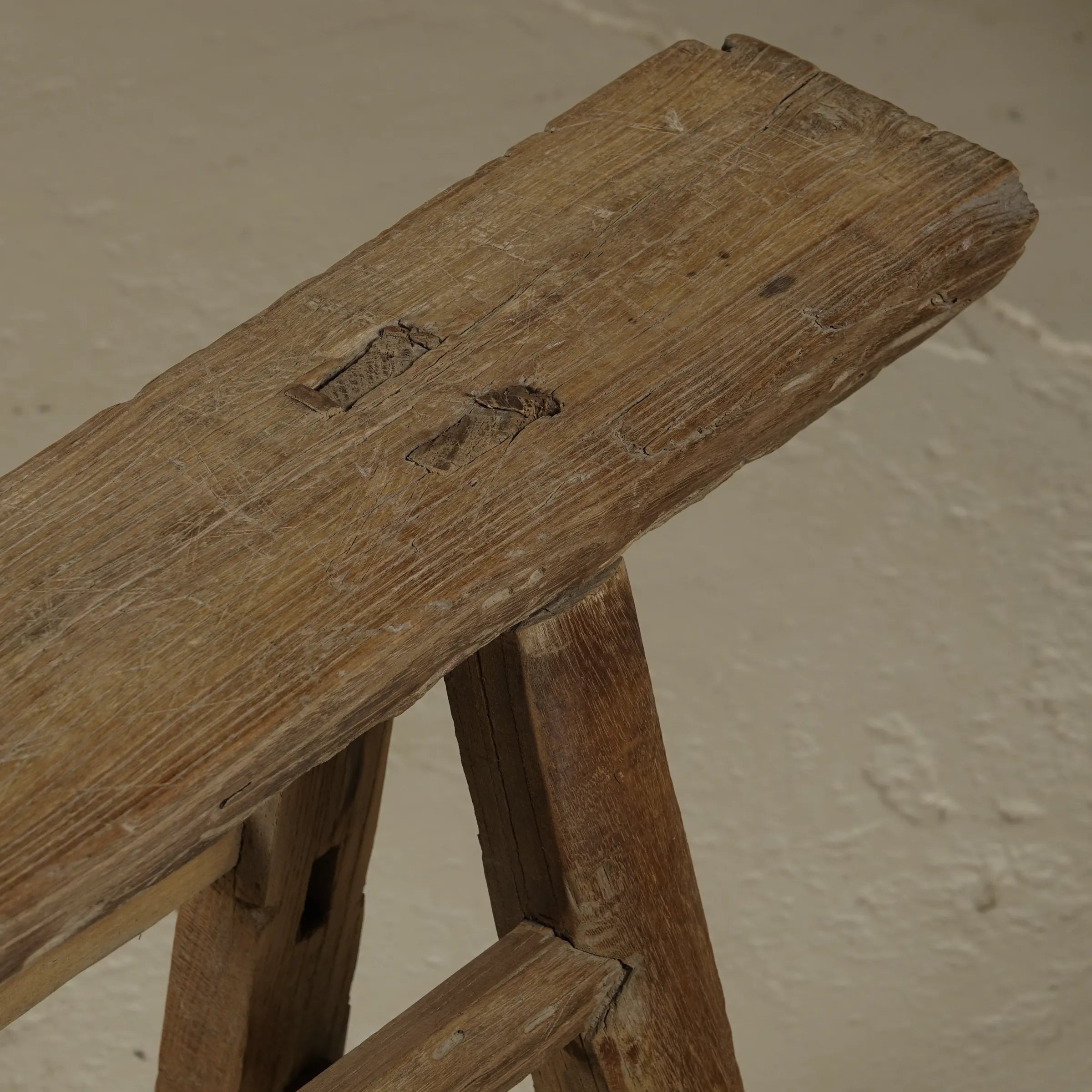 Yun - Ancien banc fin chinois en orme n°7