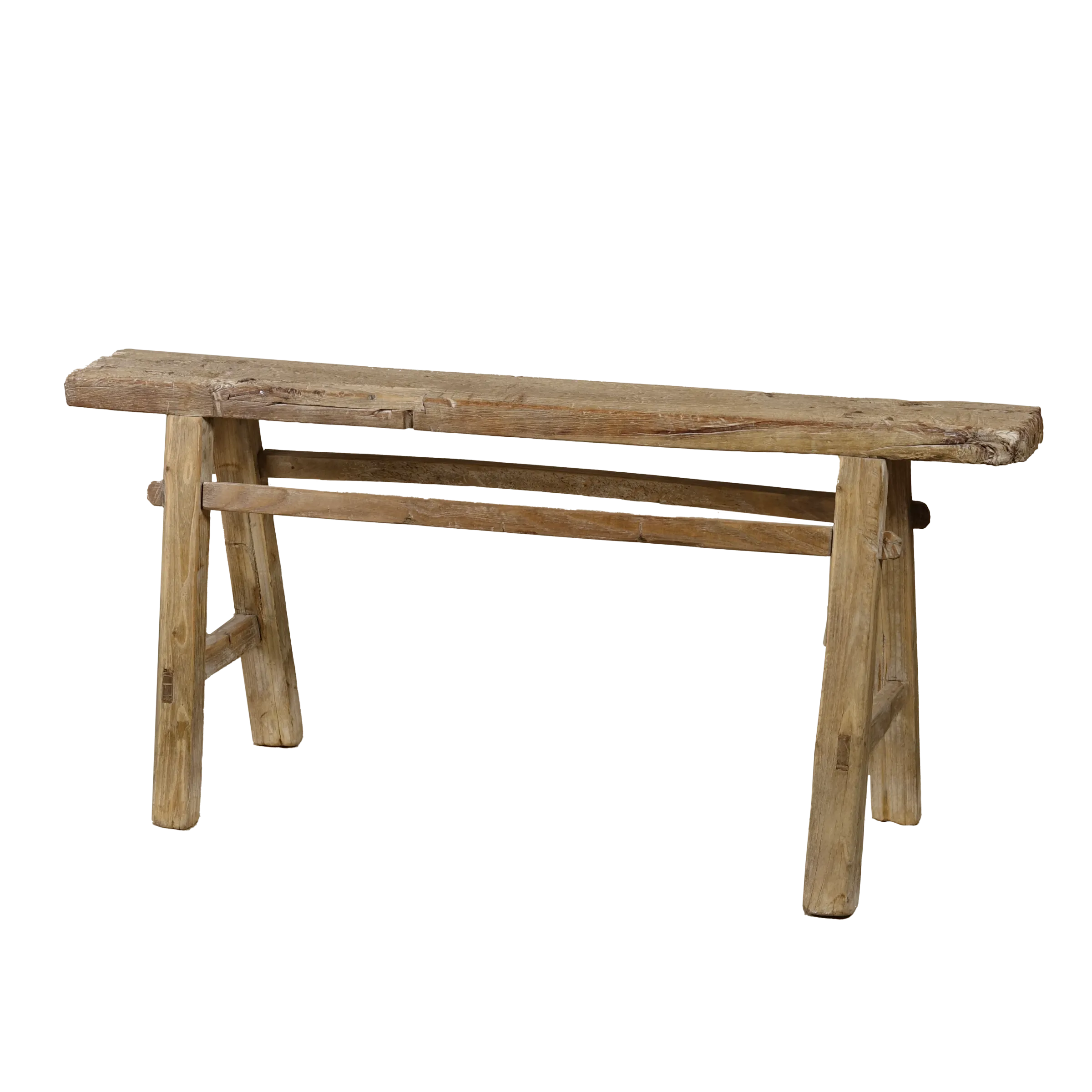 Yun - Ancien banc fin chinois en orme n°8