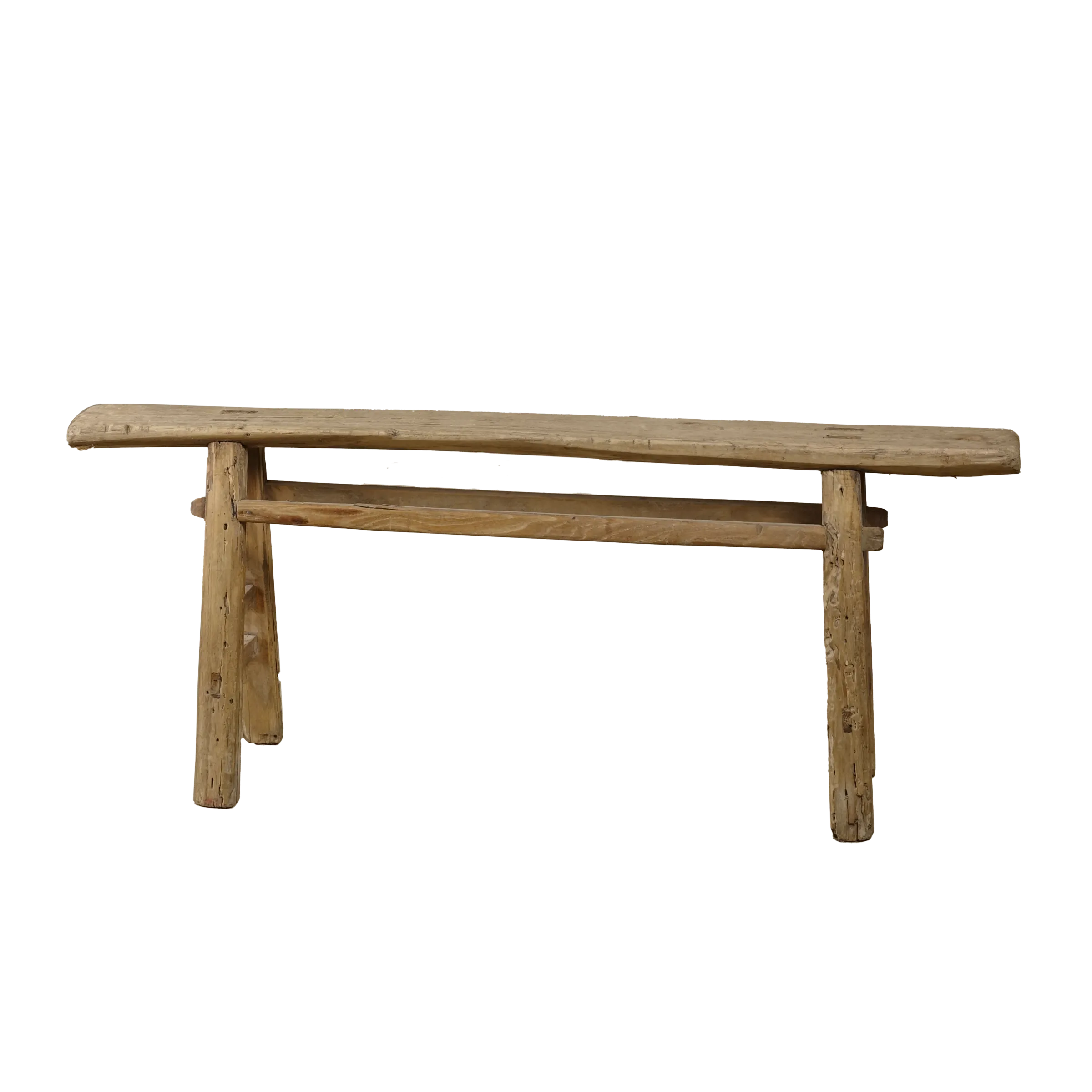 Yun - Ancien banc fin chinois en orme n°9