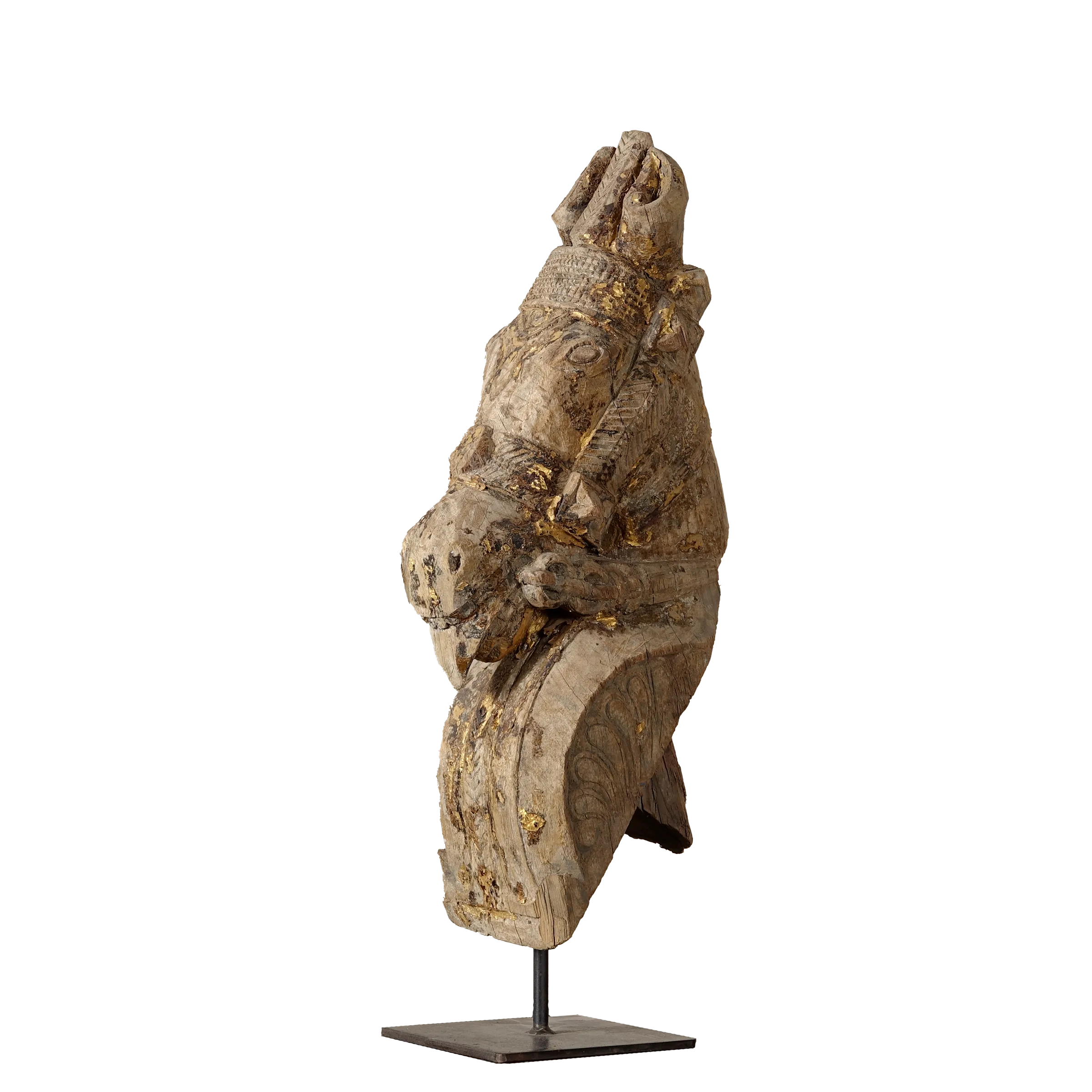 Ashva - Protomé de cheval en bois n°2