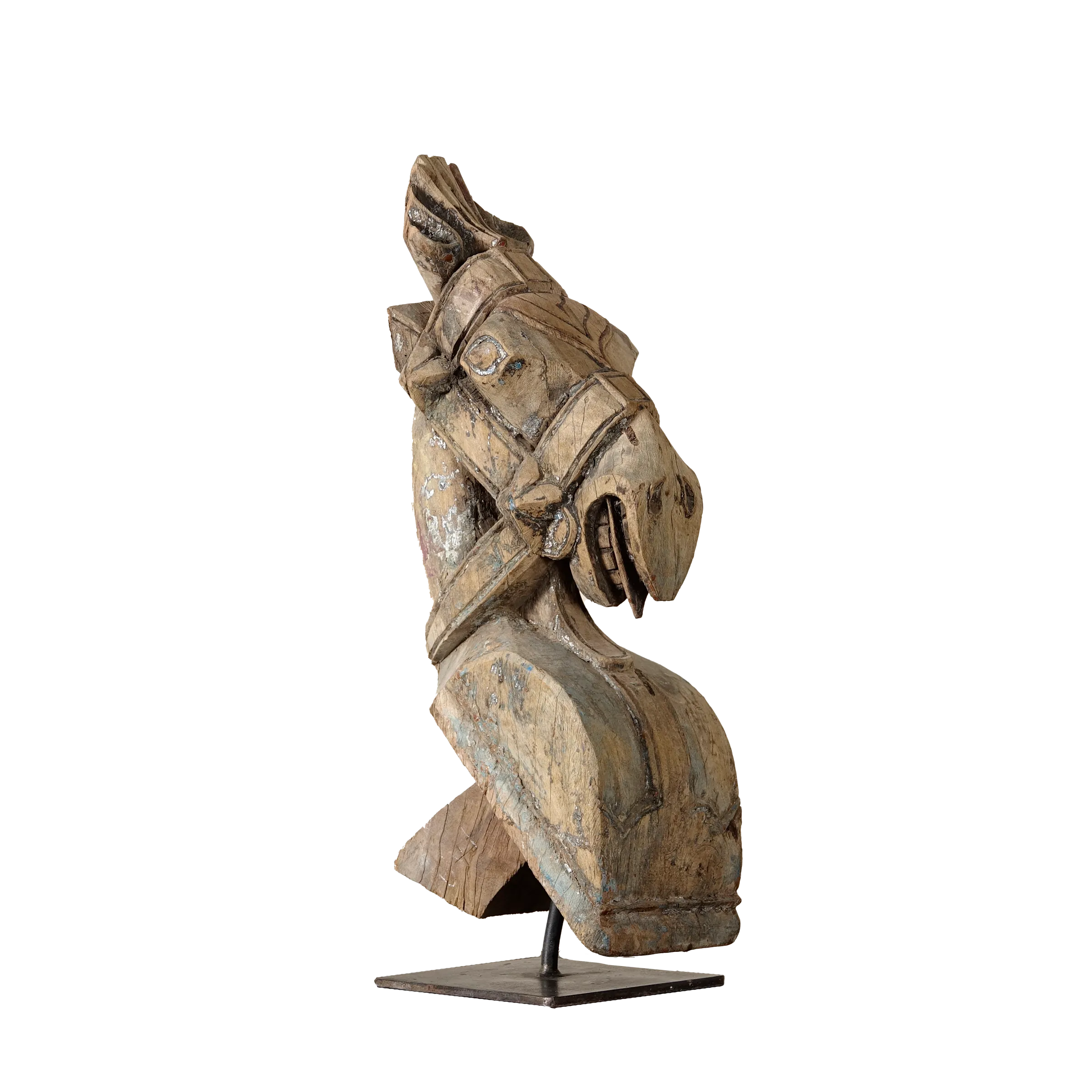 Ashva - Protomé de cheval en bois n°5