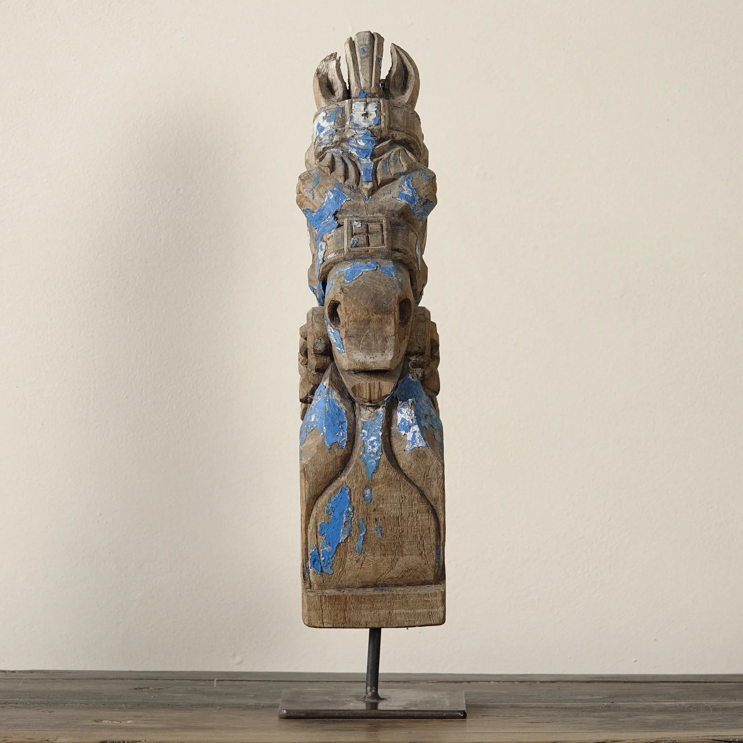 Ashva - Protomé de cheval en bois n°11
