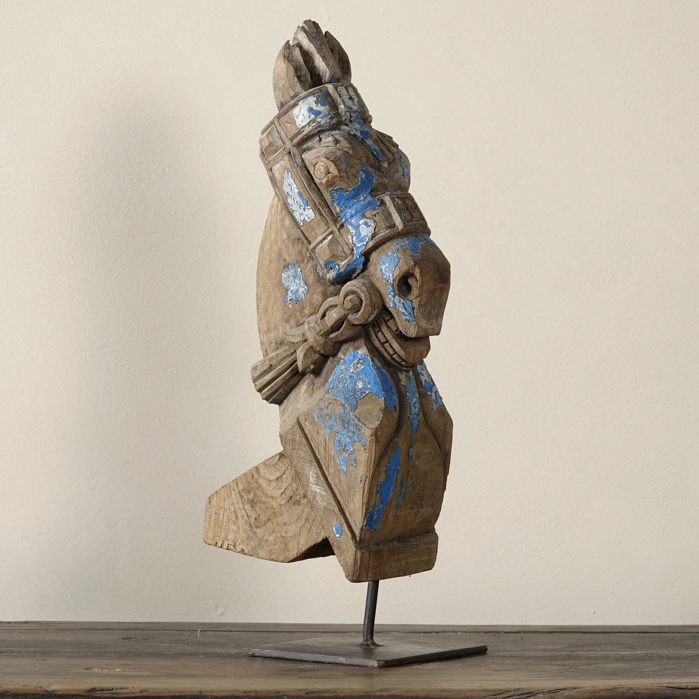 Ashva - Protomé de cheval en bois n°11