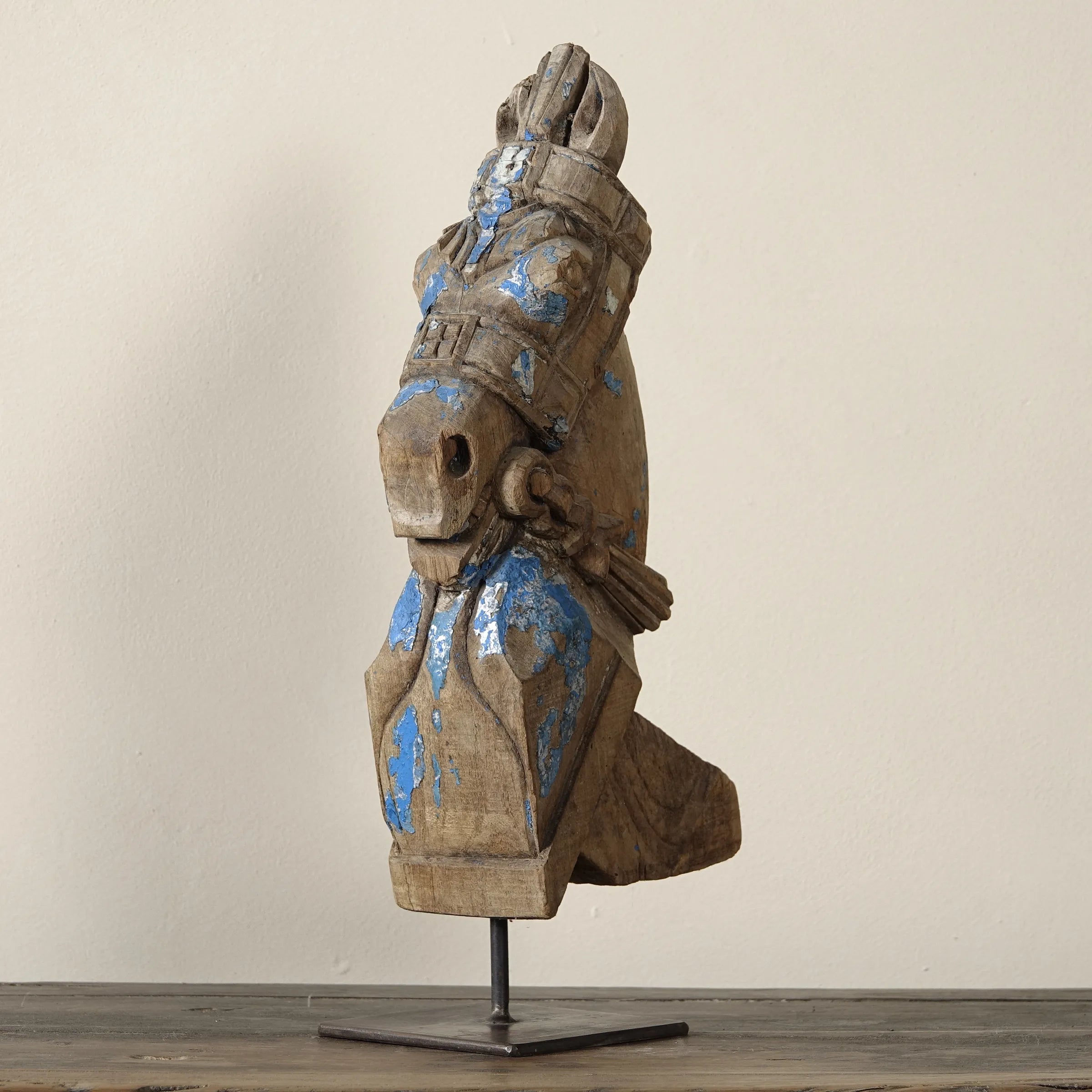 Ashva - Protomé de cheval en bois n°11